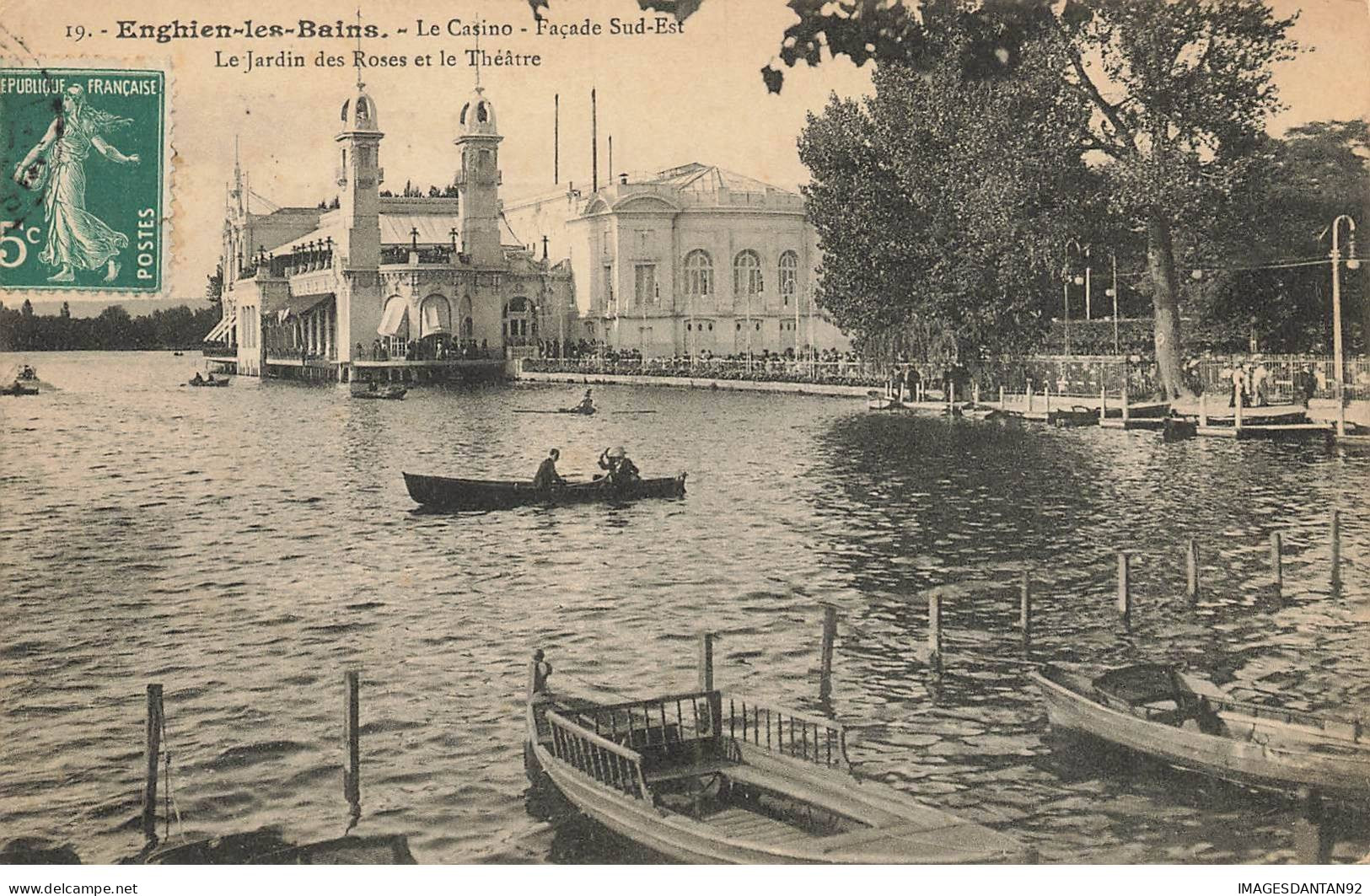 95 ENGHIEN LES BAINS #AS29848 LE CASINO FACADE SUD EST LE JARDIN DES ROSES ET LE THEATRE - Enghien Les Bains