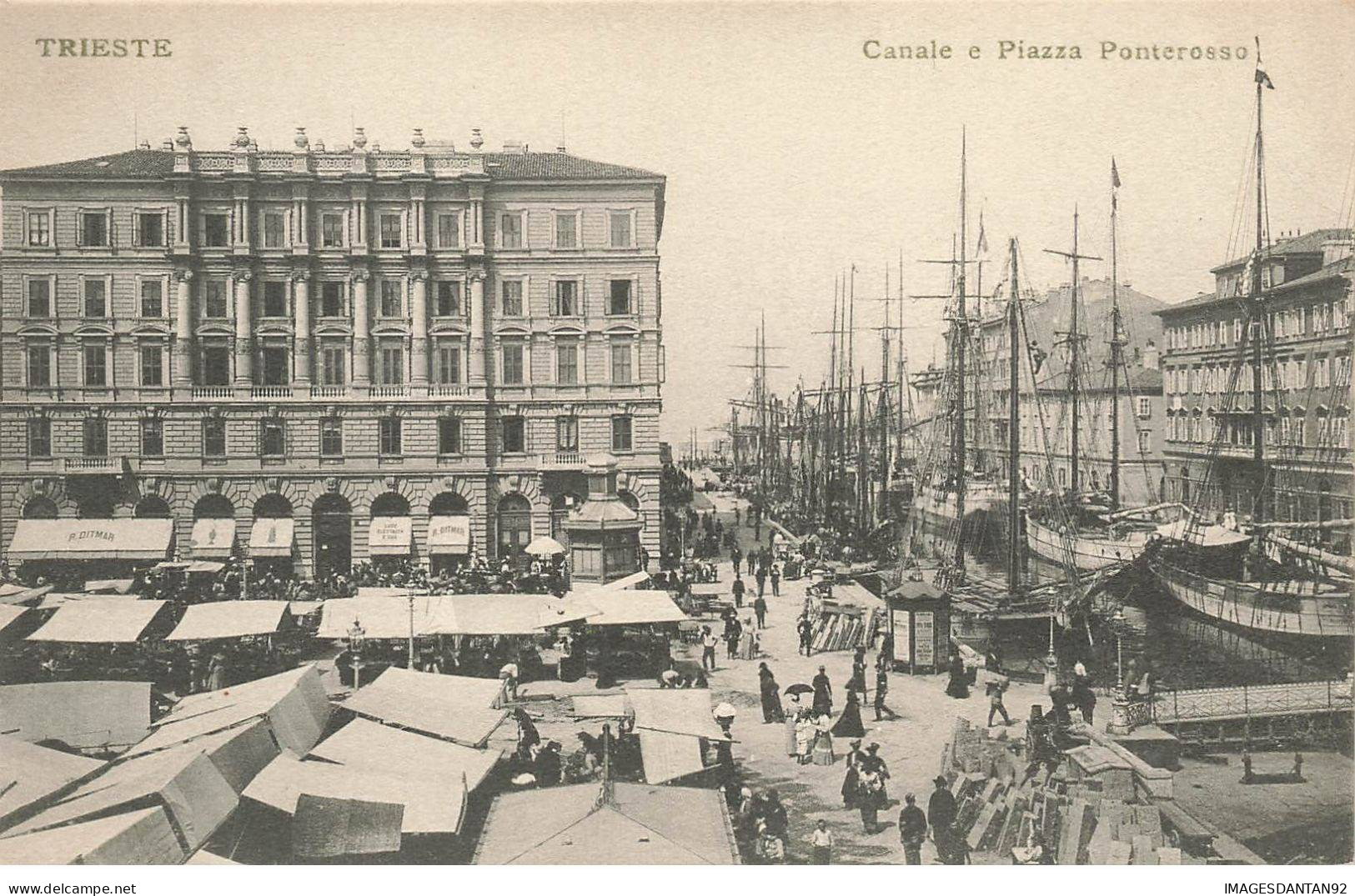 ITALIE FRIULI VENEZIA GIULIA #CL29237 TRIESTE CANALE E PIAZZA PONTEROSSO - Trieste (Triest)