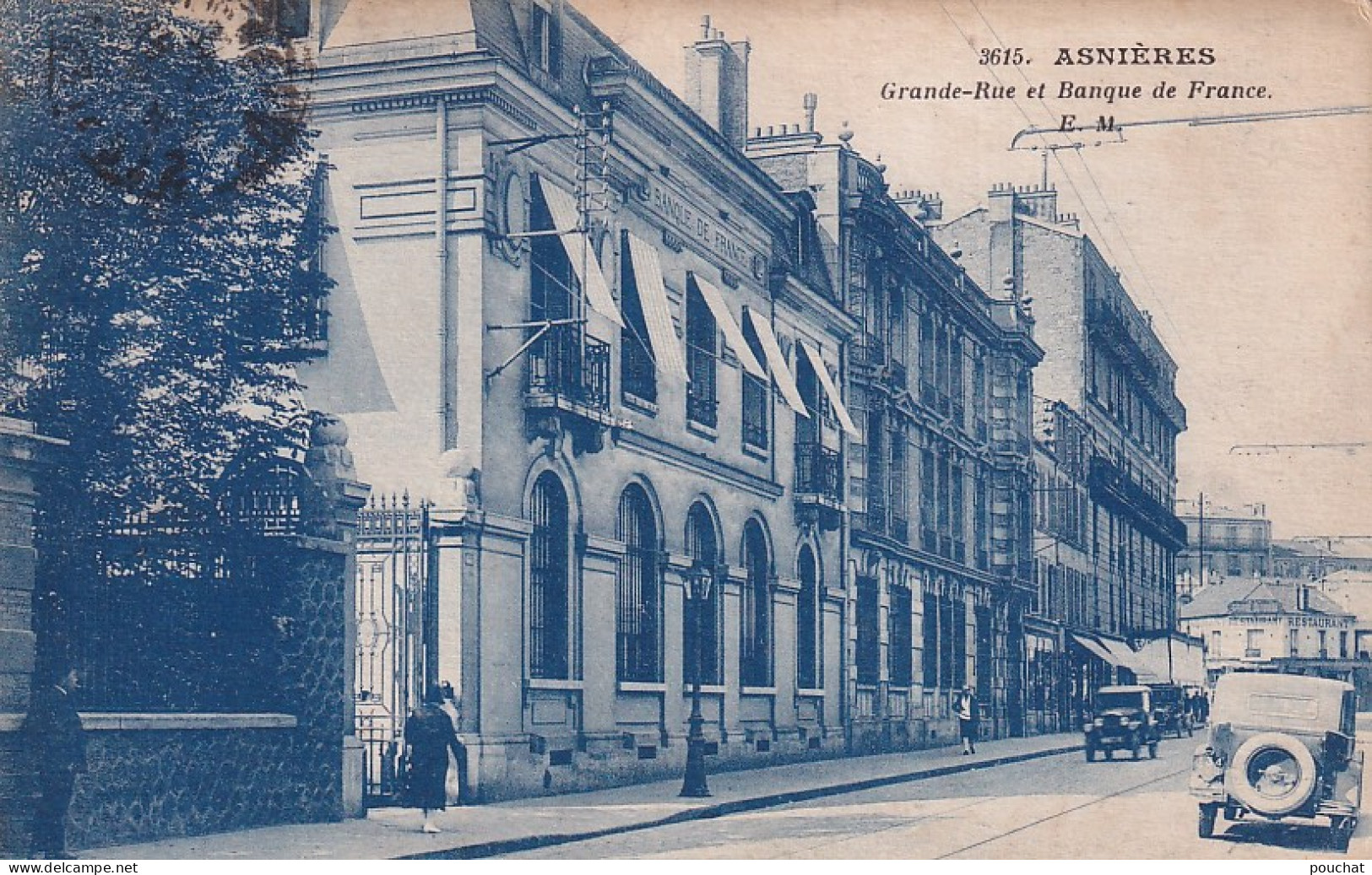 XXX Nw-(92) ASNIERES - GRANDE RUE ET BANQUE DE FRANCE - Asnieres Sur Seine