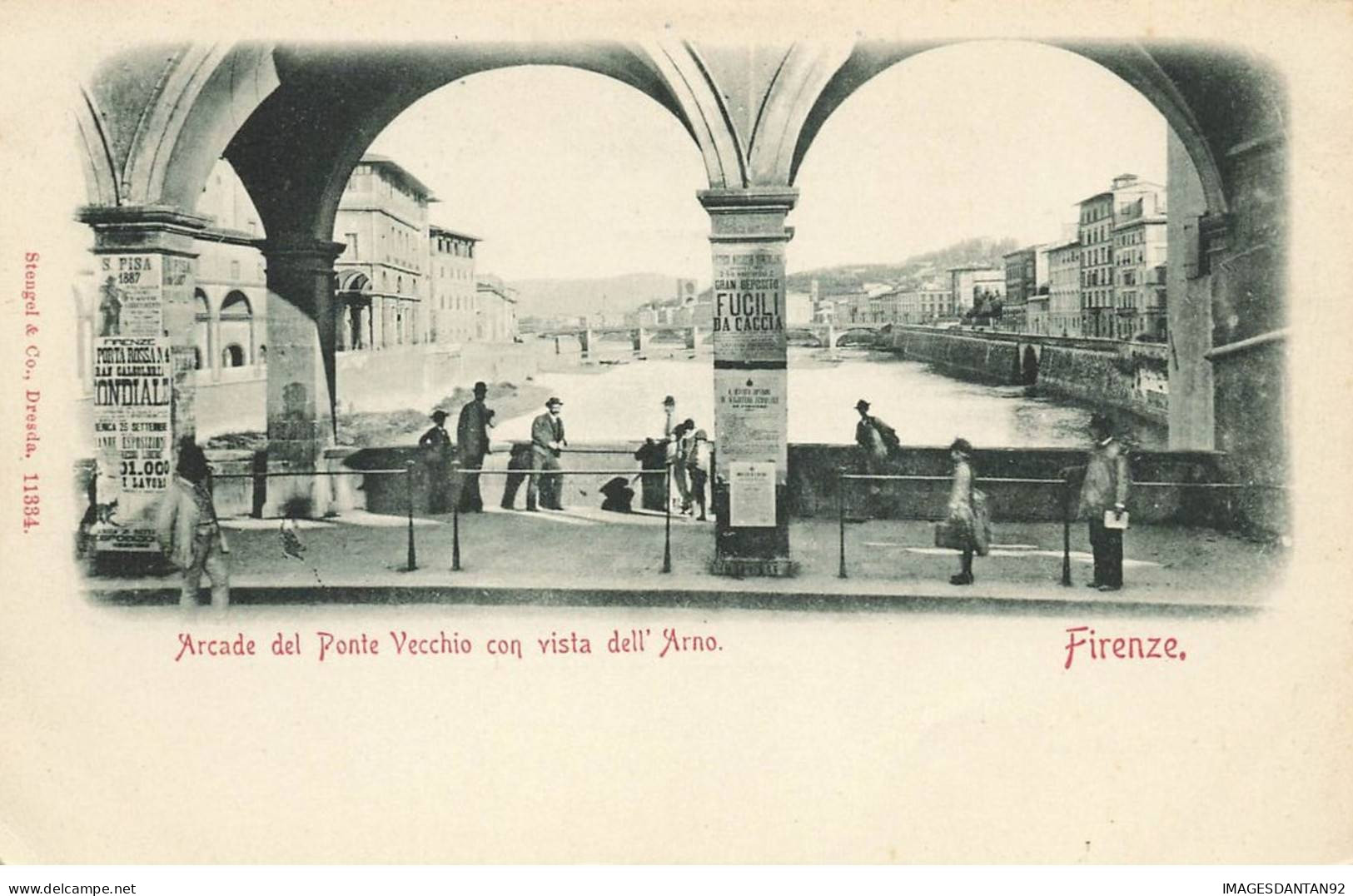 ITALIE TOSCANA #CL29231 FIRENZE FLORENCE ARCADE DEL PONTE VECCHIO CON VISTA DELL ARNO - Firenze (Florence)