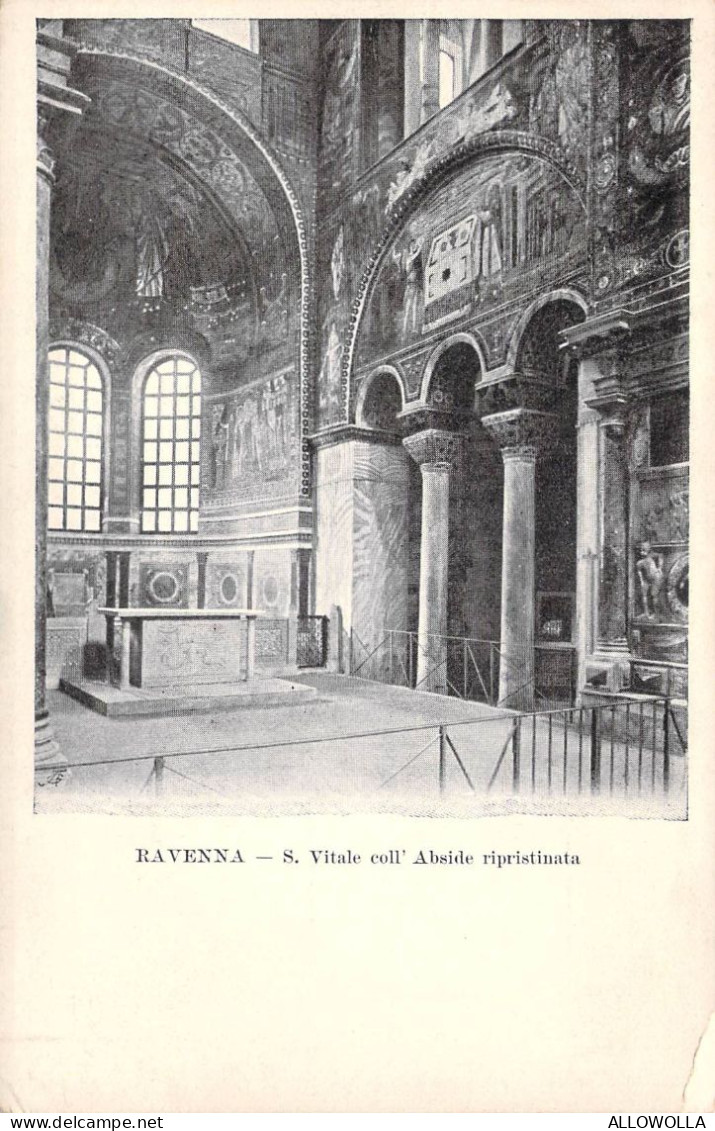 26787 " RAVENNA-S. VITALE COLL'ABSIDE RIPRISTINATA " -VERA FOTO-CART.NON SPED. - Ravenna