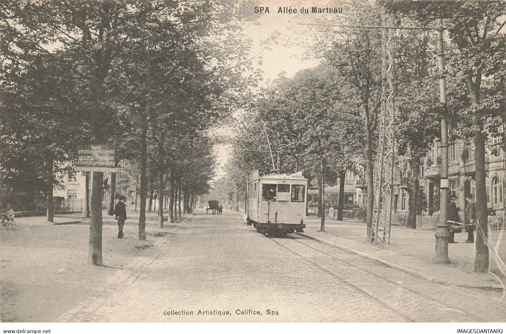 BELGIQUE #MK35598 SPA ALLEE DU MARTEAU TRAMWAY - Spa