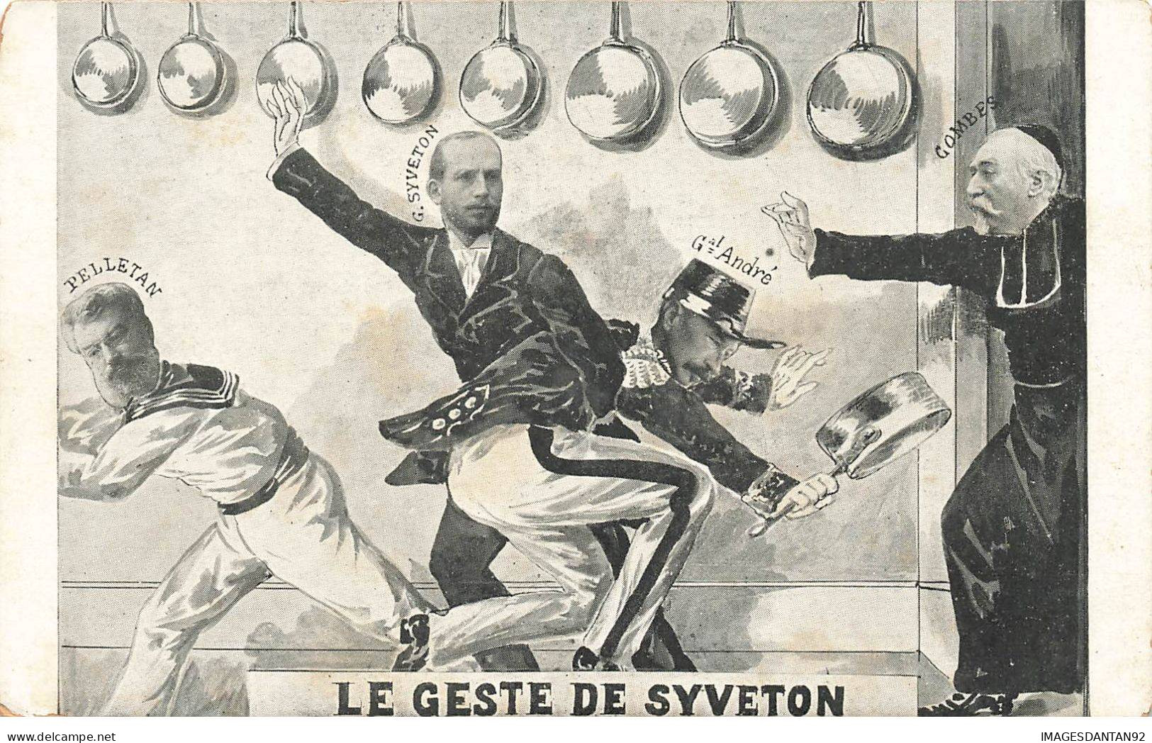 POLITIQUE #MK39686 LE GESTE DE SYVETON - Satirische