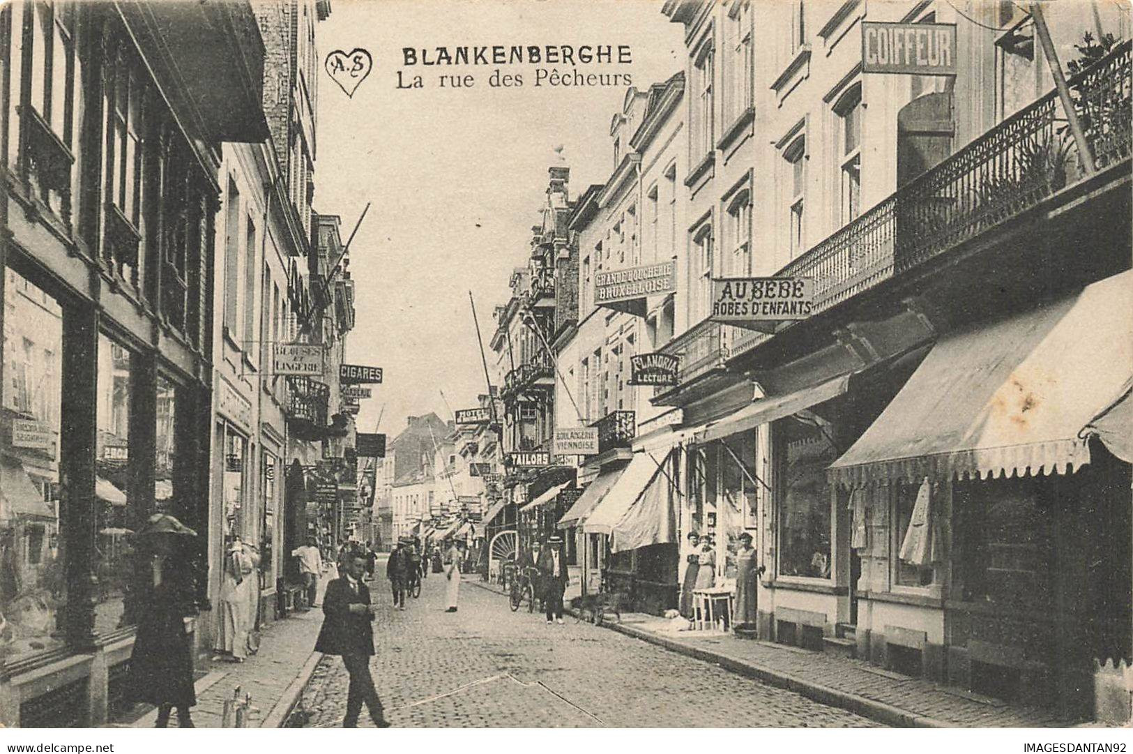 BELGIQUE #MK35774 BLANKENBERGHE LA RUE DES PECHEURS - Blankenberge