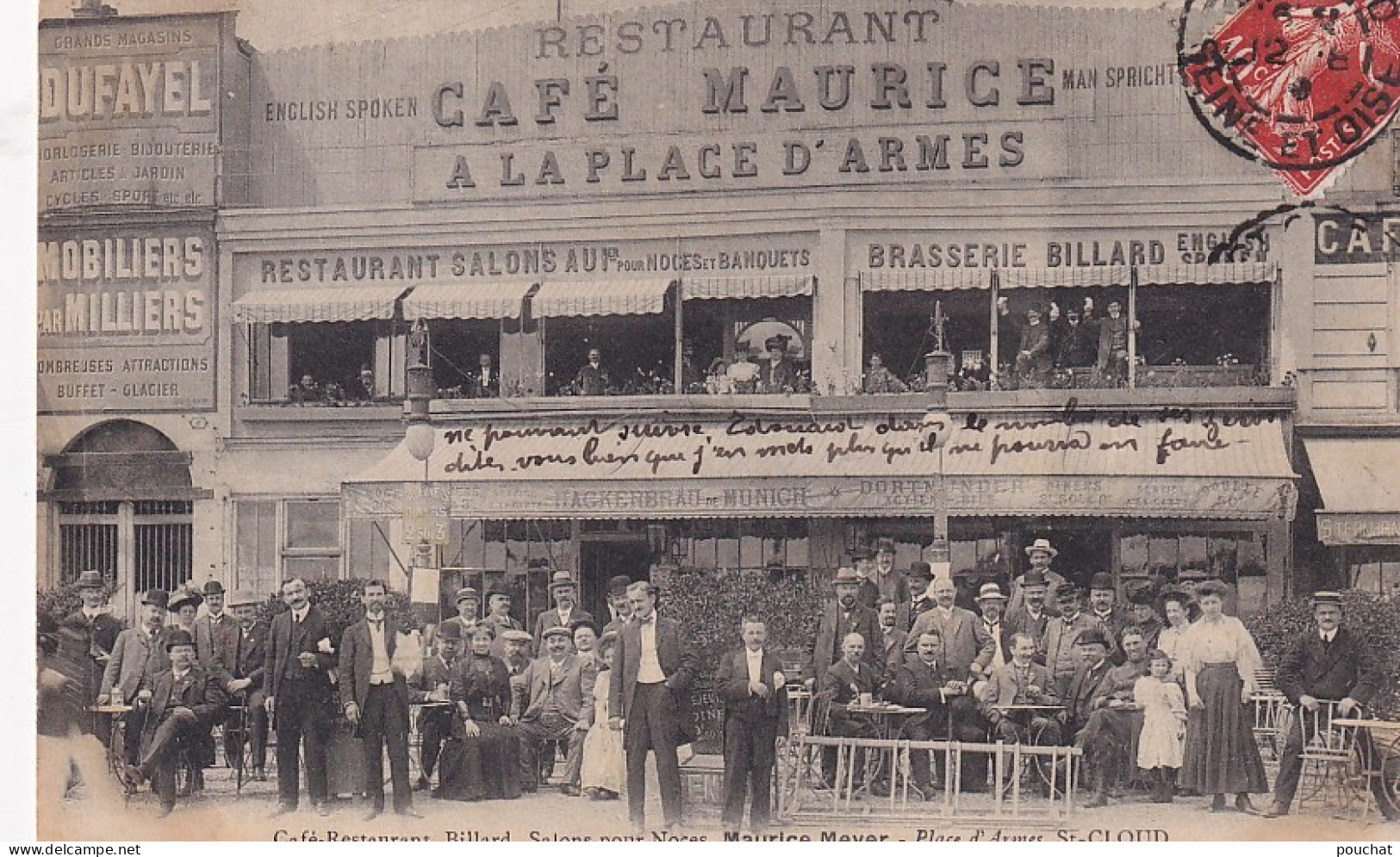 XXX Nw-(92) SAINT CLOUD - CAFE RESTAURANT MAURICE MEYER - ANIMATION - TERRASSE - Saint Cloud