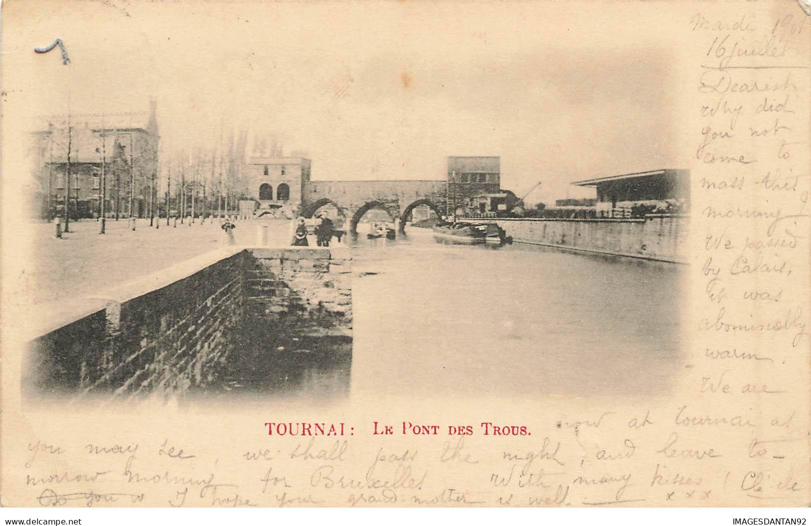 BELGIQUE #MK35682 TOURNAI LE PONT DES TROUS - Tournai