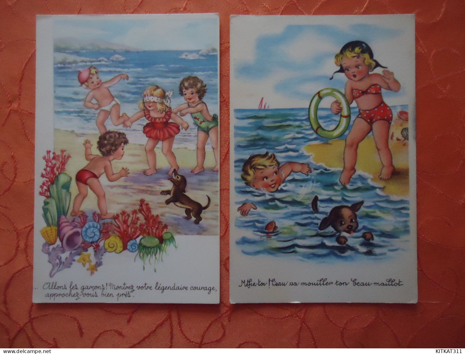 CPSM-LOT DE 2 -PHOTOCHROME -FRANCE - Humorous Cards