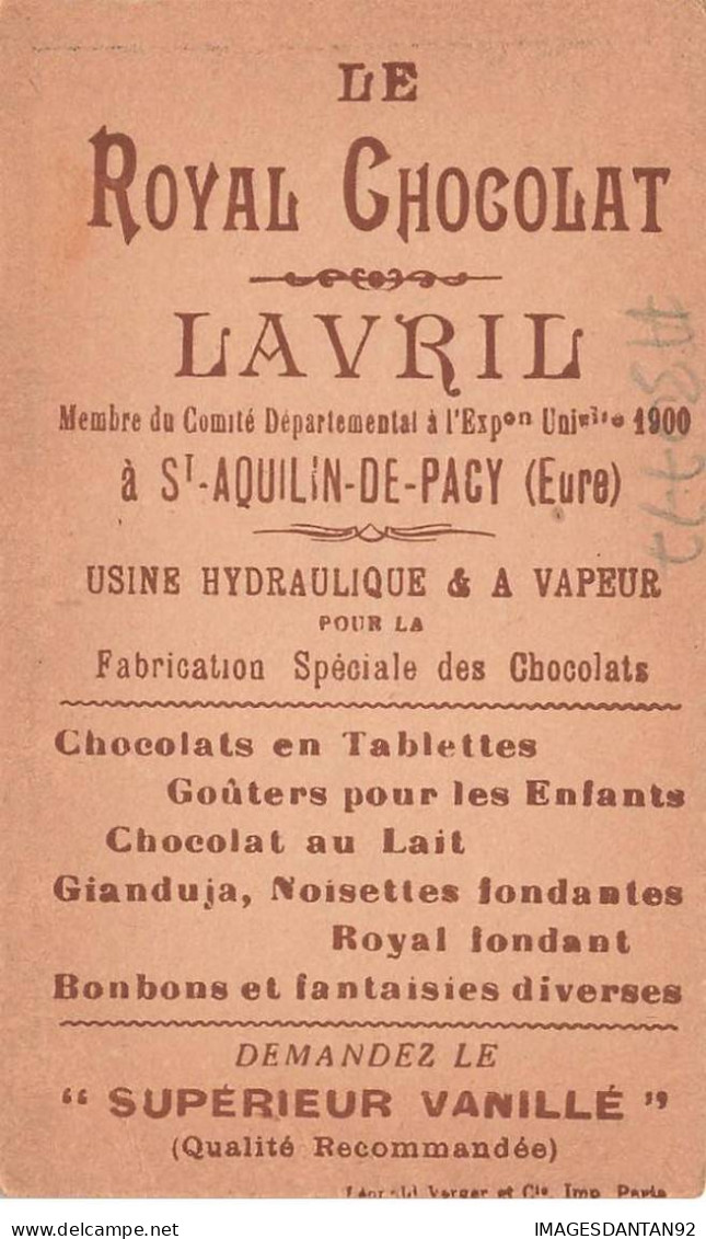 CHROMO #CL30777 ROYAL CHOCOLAT M.DETAILLE ARTISTE PEINTRE PORTRAIT LEOPOLD VERGER PARIS - Other & Unclassified