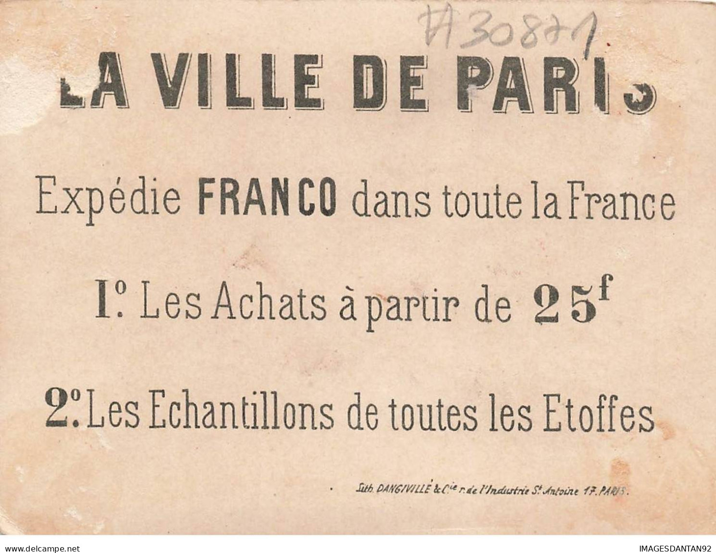 CHROMO #CL30871 A LA VILLE DE PARIS JEUNES FILLES JOUANT A LA POUPEE DANGIVILLE PARIS - Otros & Sin Clasificación