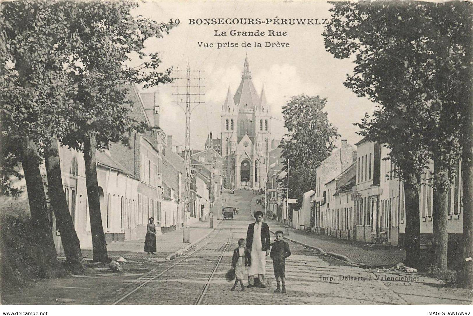 BELGIQUE #MK35743 BONSECOURS PERUWELZ LA GRANDE RUE VUE PRISE DE LA DREVE - Péruwelz