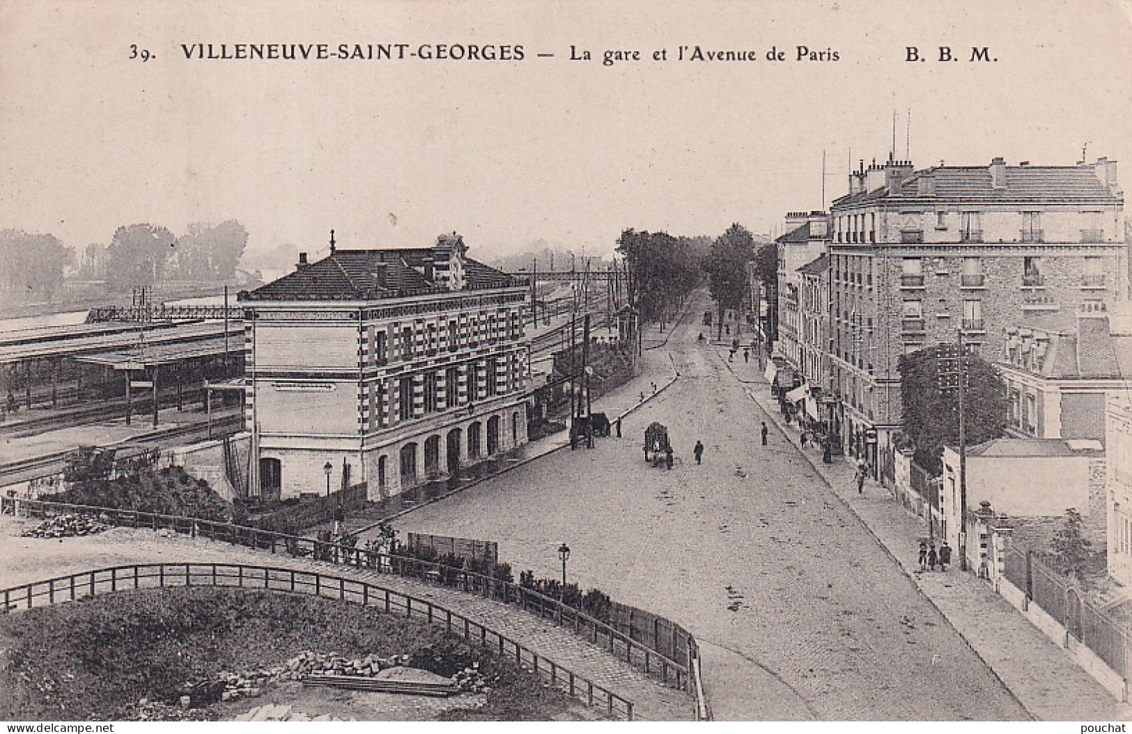 XXX Nw-(94) VILLENEUVE SAINT GEORGES - LA GARE ET L'AVENUE DE PARIS - VUE GENERALE - Villeneuve Saint Georges