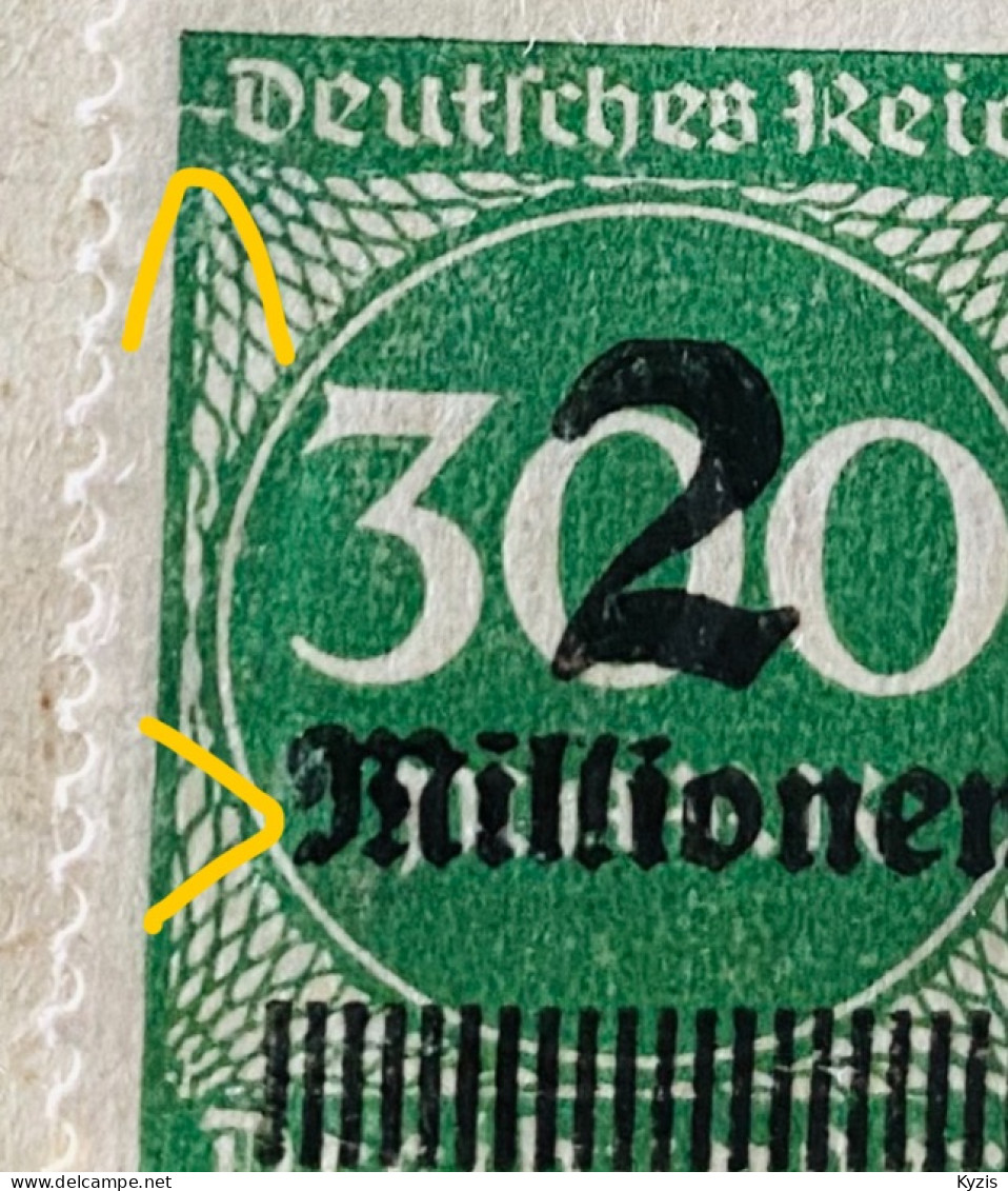 2 Millions De Surimpression•300 Mark•Timbre Weimar•Variété - Unused Stamps