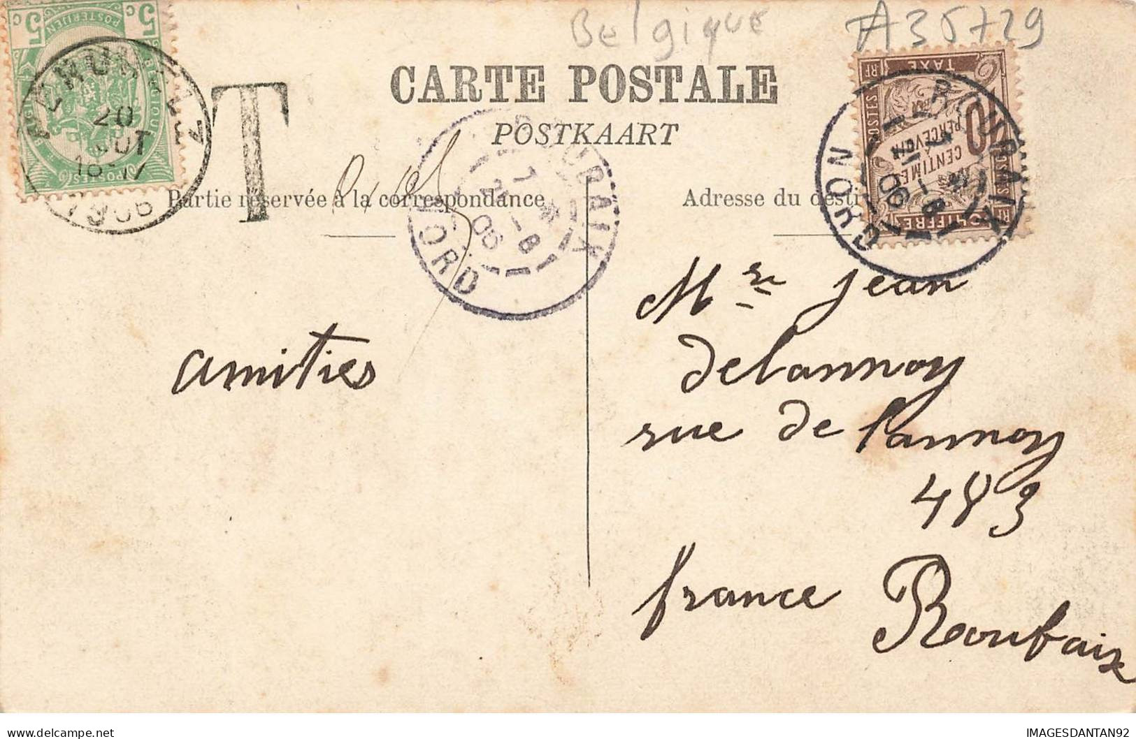 BELGIQUE #MK35729 UNE PENSEE DE BONSECOURS - Other & Unclassified