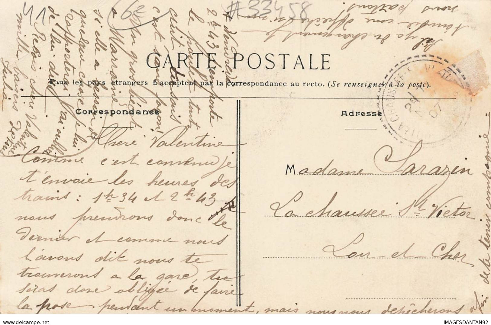 41 BLOIS #MK33458 LA CRUE DE LA LOIRE 21 OCT 1907 MAISON INONDEE RUE DES PONTS CHARTRAINS - Selles Sur Cher