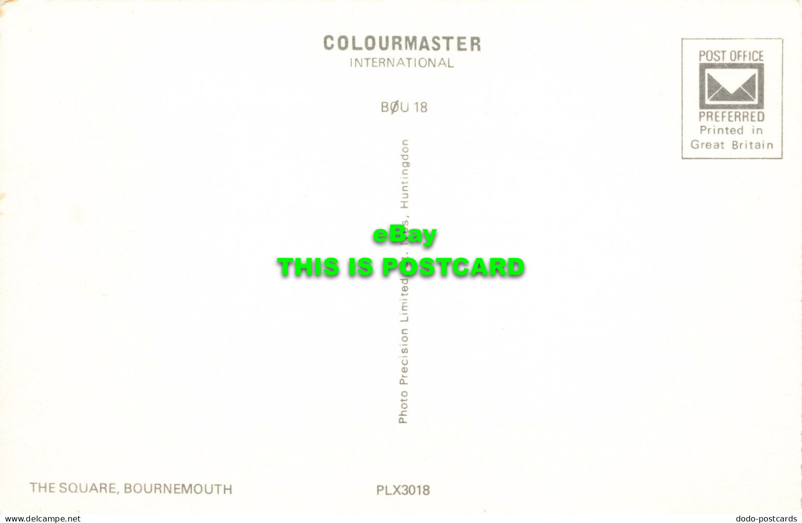 R572948 Square. Bournemouth. Colourmaster International. Precision - World