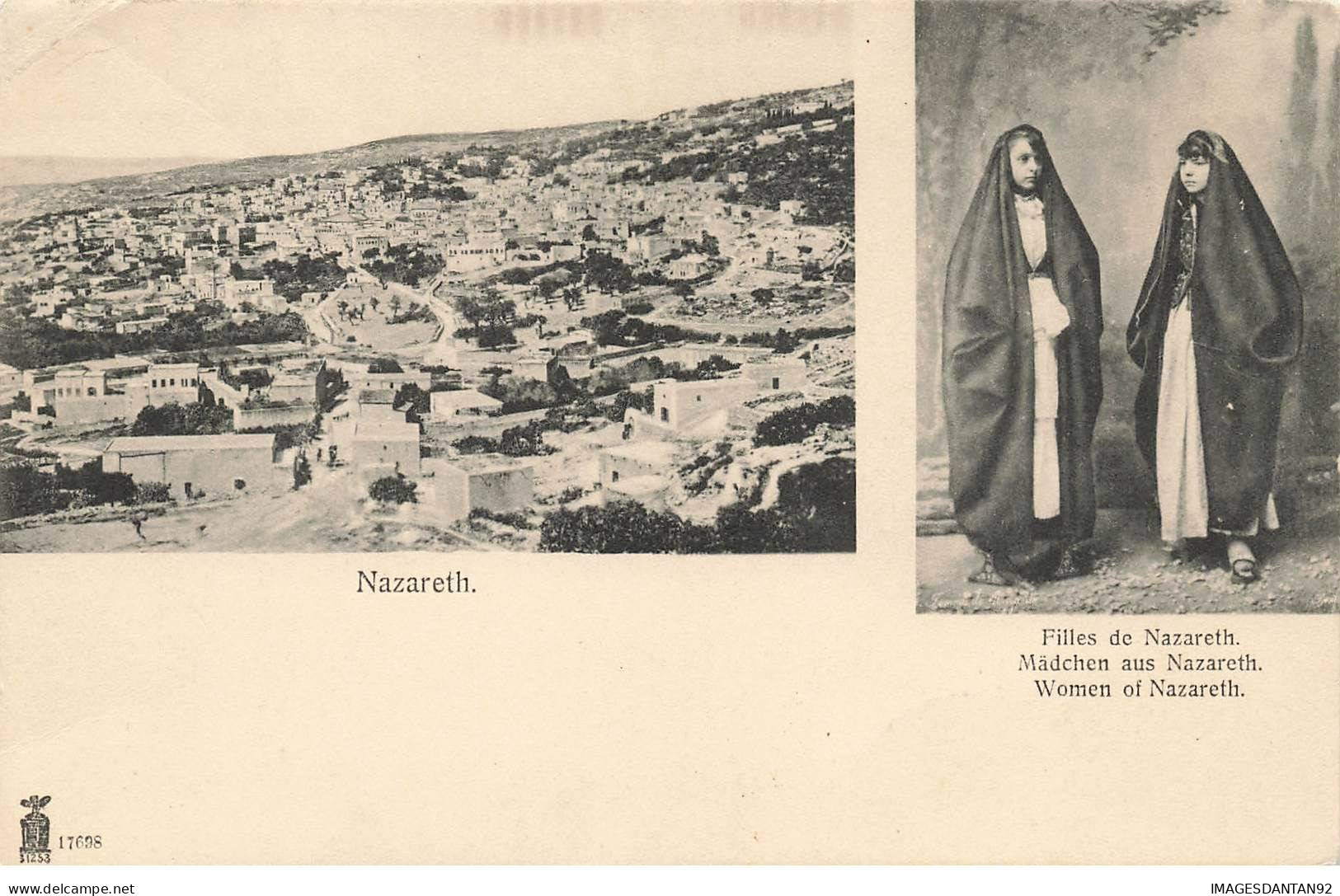 ISRAEL #MK34301 PALESTINE . NAZARETH ET FILLES DE NAZARETH - Israël