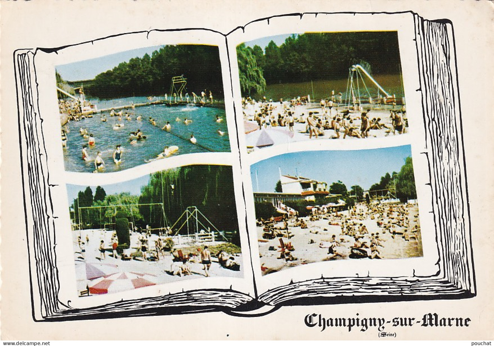 XXX Nw-(94) CHAMPIGNY SUR MARNE - PLAGE DE CHAMPIGNY - CARTE MULTIVUES  - Champigny Sur Marne