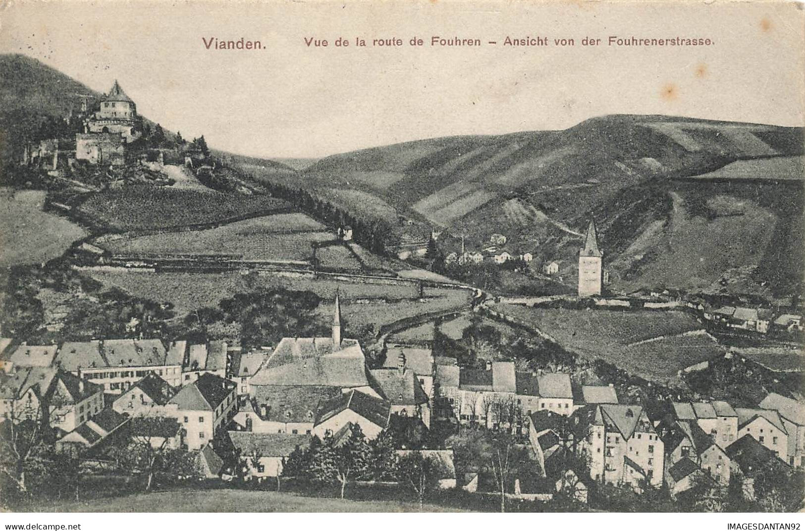 LUXEMBOURG #AS31388 VIANDEN VUE DE LA ROUTE DE FOUHREN - Vianden