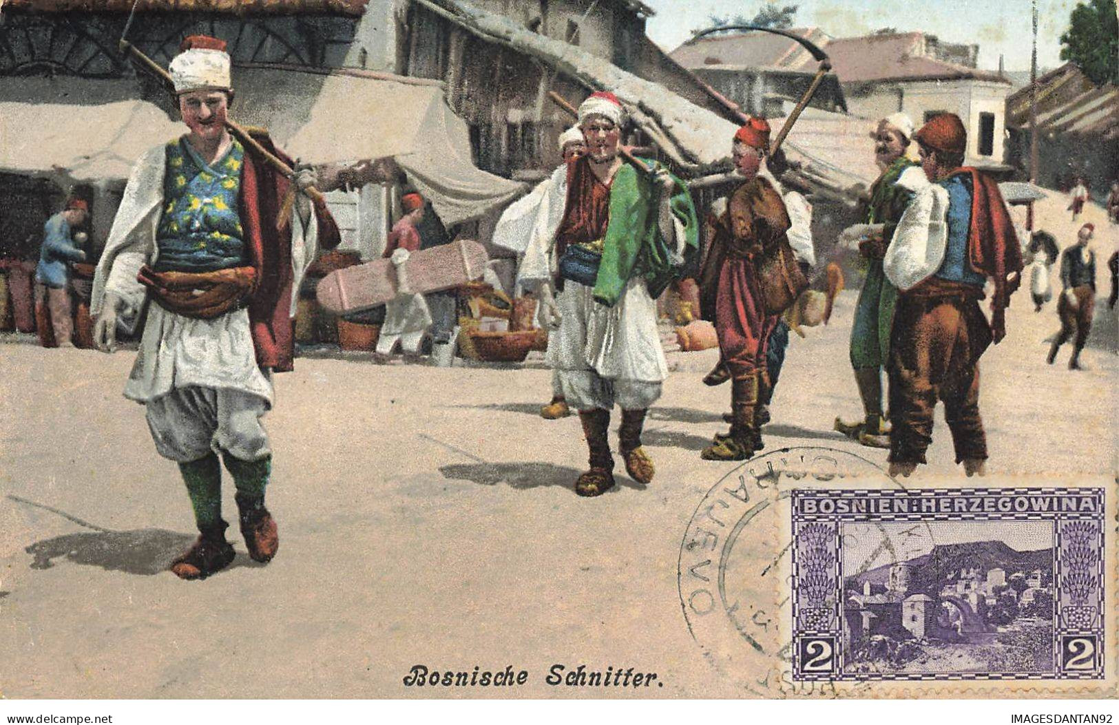 BOSNIE HERZEGOVINE #AS30591 TYPES DE BOSNISCHE SCHNITTER HOMMES EN COSTUMES TRADITIONNELS - Bosnie-Herzegovine