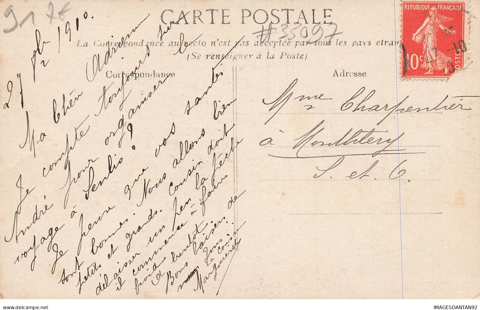 91 CORBEIL #MK33097 INONDATIONS DE 1910 CORBEIL RUE GALIGNANI - Corbeil Essonnes