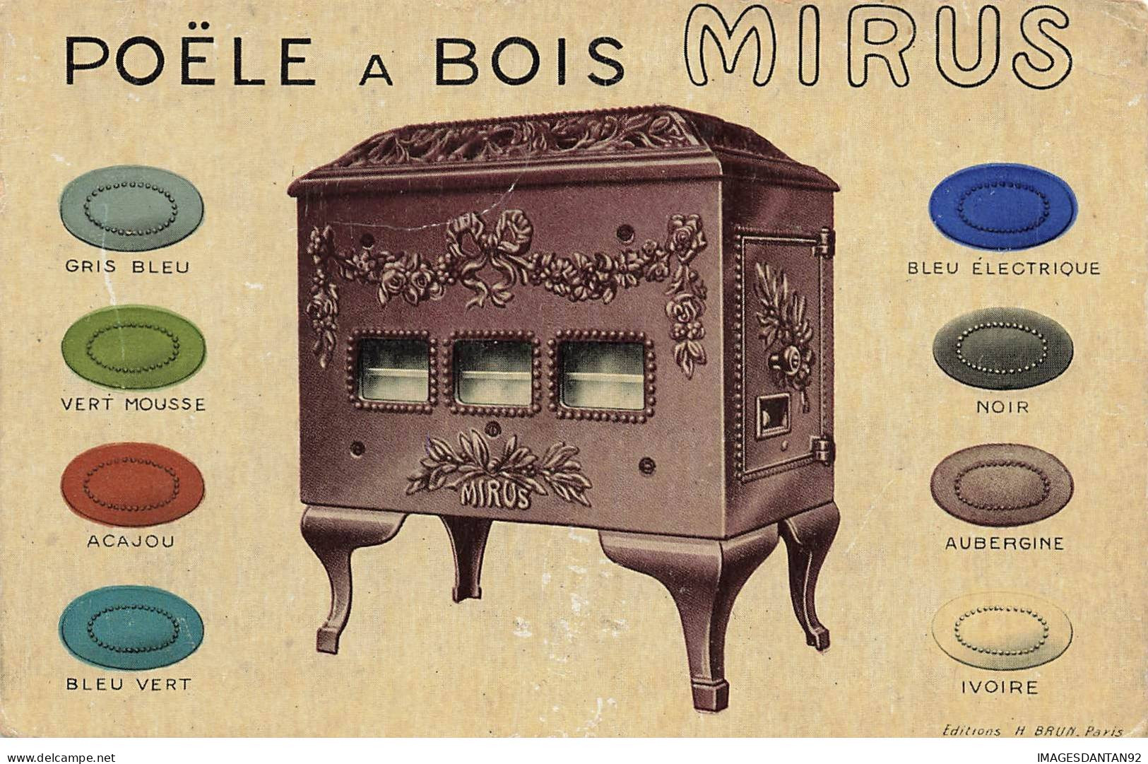 PUB POELE A BOIS #MK35358 POELE A BOIS MIRUS - Advertising