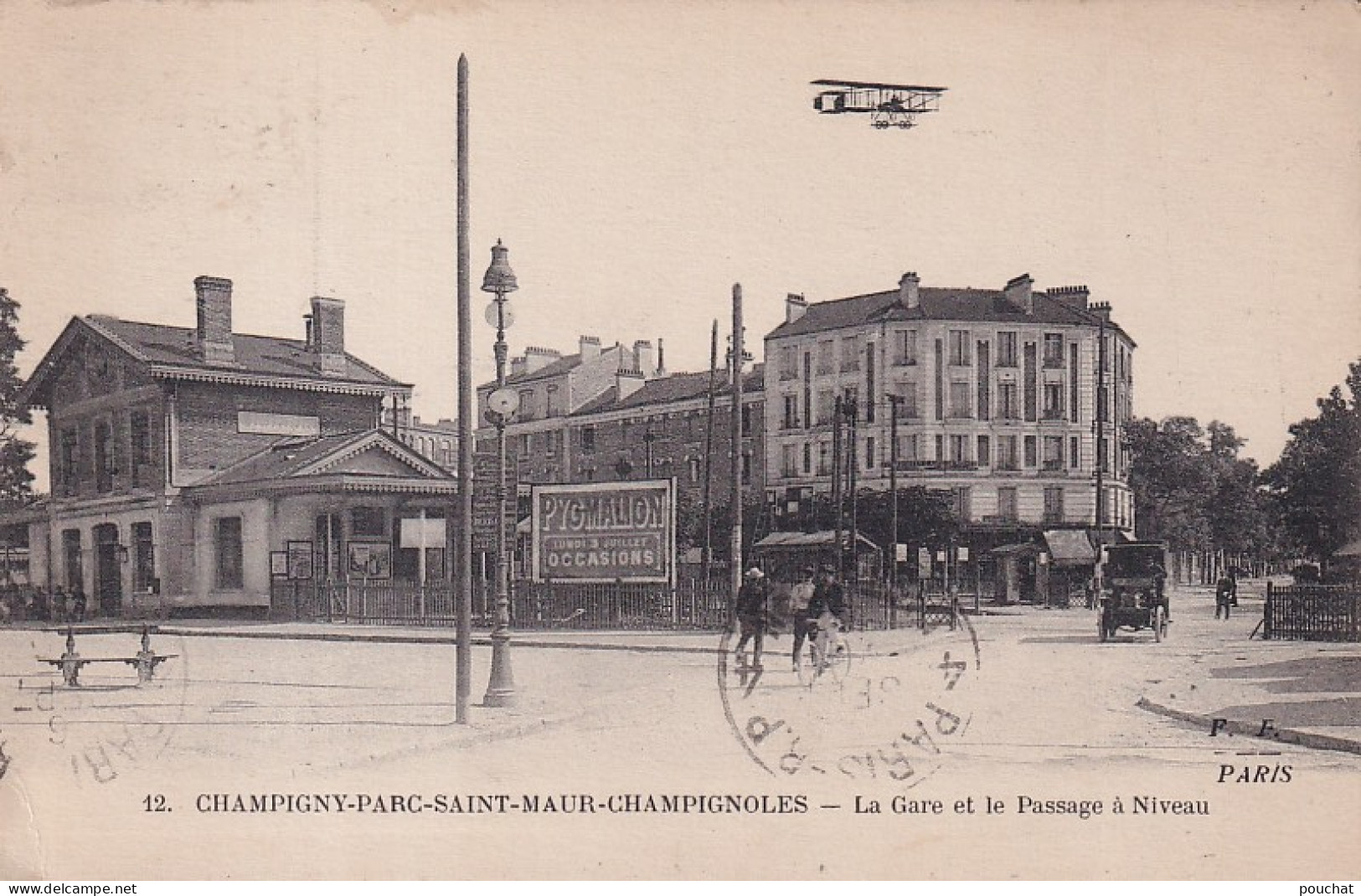 XXX Nw-(94) CHAMPIGNY PARC SAINT MAUR CHAMPIGNOLES - LA GARE ET LE PASSAGE A NIVEAU - BIPLAN - Champigny Sur Marne