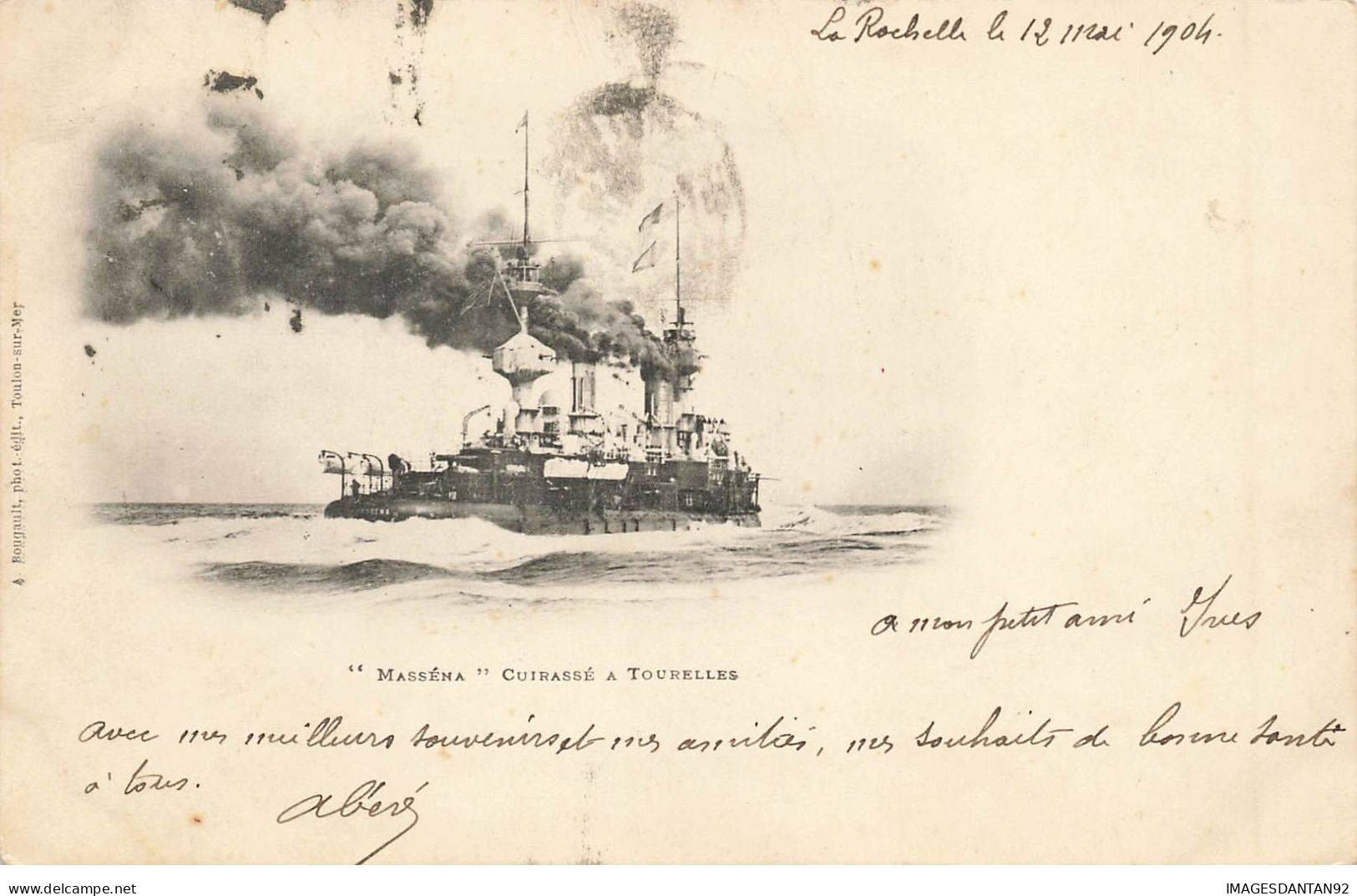 BATEAUX GUERRE #MK36339 MASSENA CUIRASSE A TOURELLES - Warships