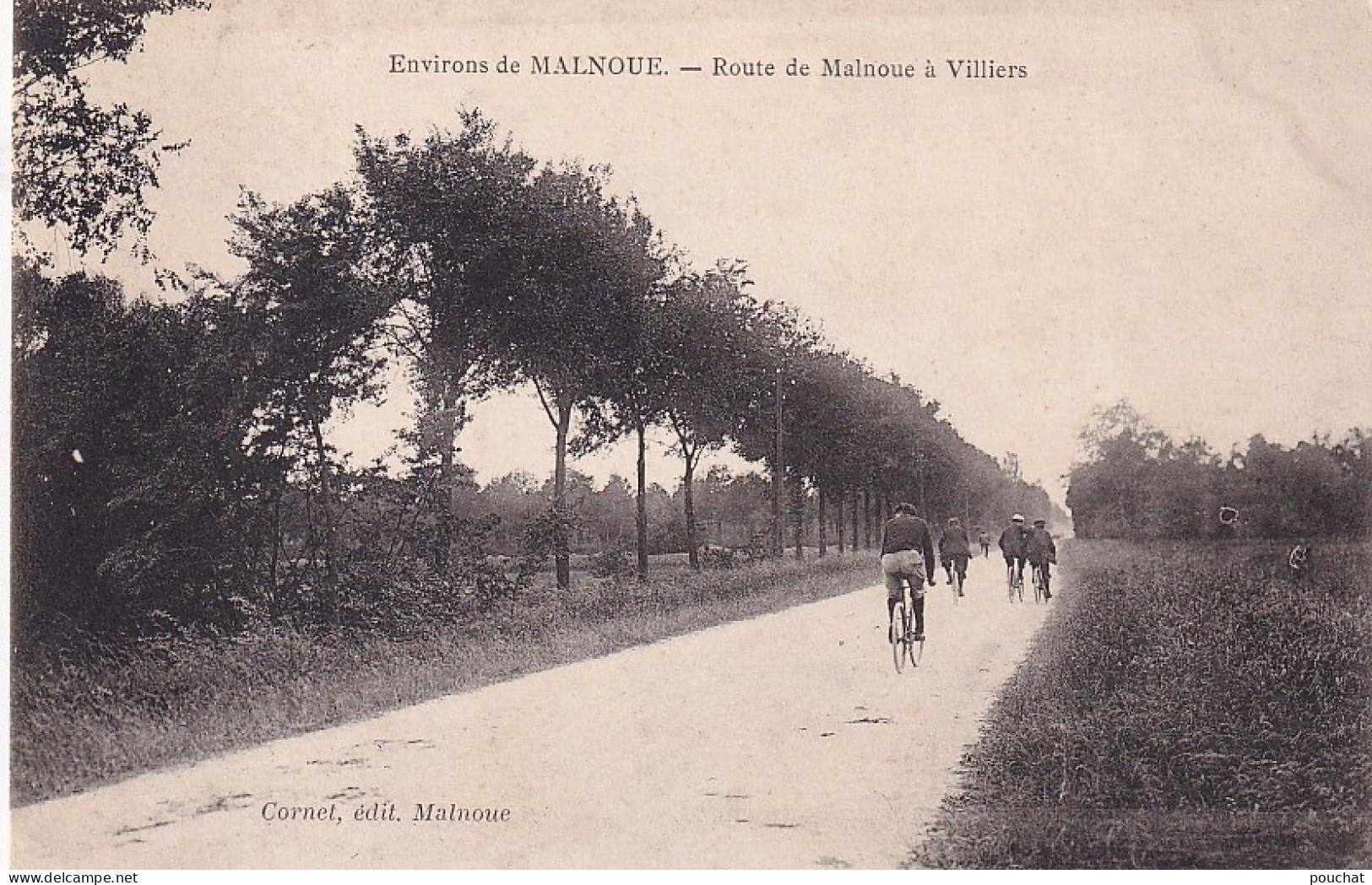 XXX Nw-(94) ENVIRONS DE MALNOUE - ROUTE DE MALNOUE A VILLIERS - ANIMATION - CYCLISTES - Autres & Non Classés