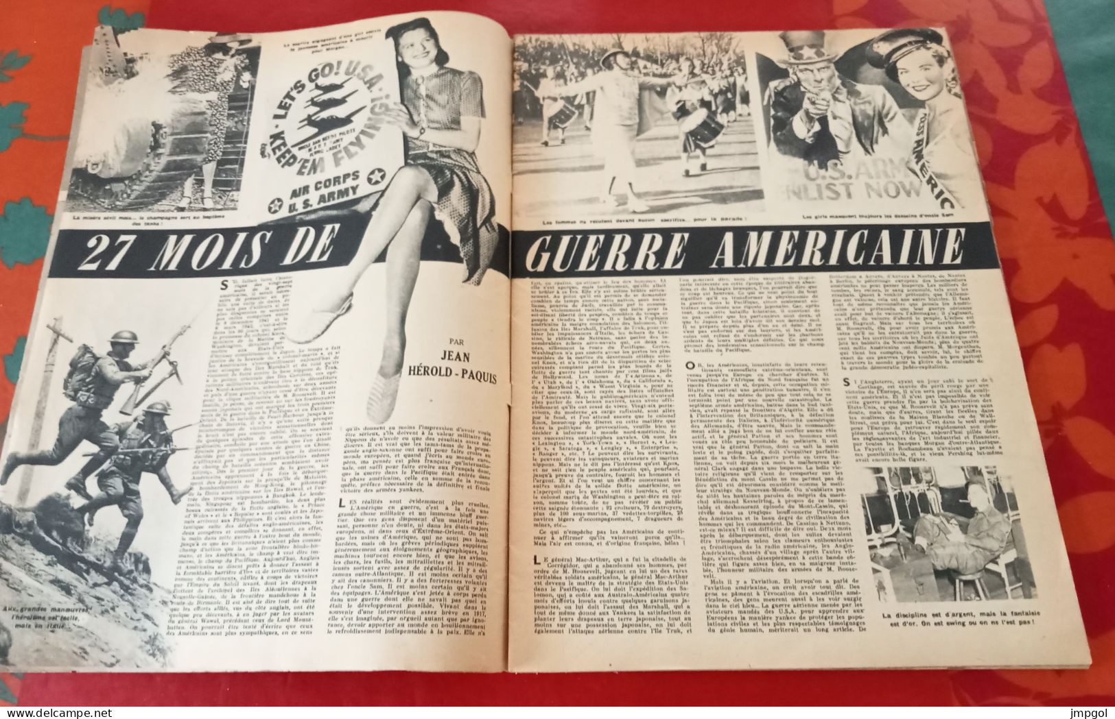 WW2 Revue Collaborationniste Vichy Revivre N°25 1944 Spécial Anti Etats Unis Roosevelt Mae West Marx Brothers... - 1900 - 1949