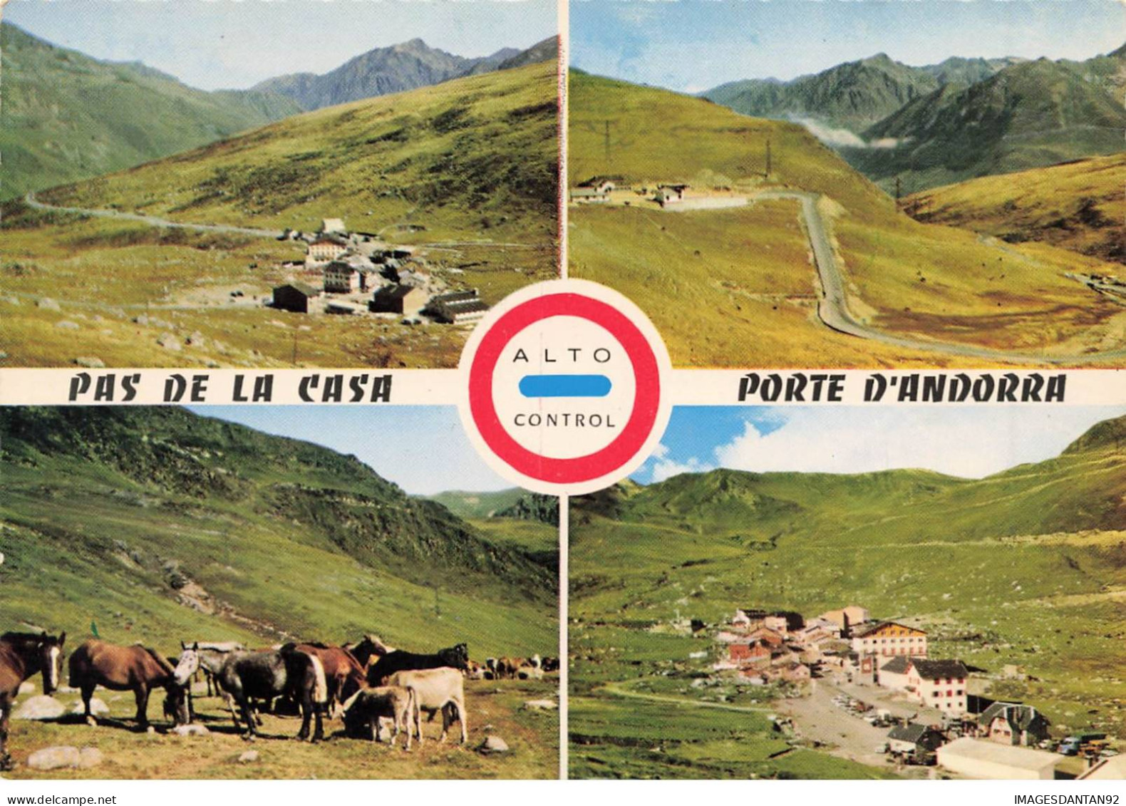 ANDORRE #MK35957 FRONTIERE FRANCO ANDORRANNE MULTI VUES - Andorre