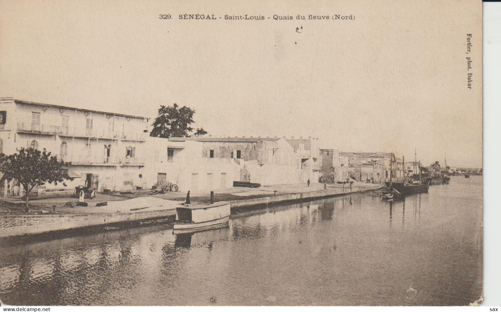 2418-215 Av 1905 N°329  St Louis Quais Du Fleuve Nord Fortier Photo Dakar  Retrait  18-05 - Senegal