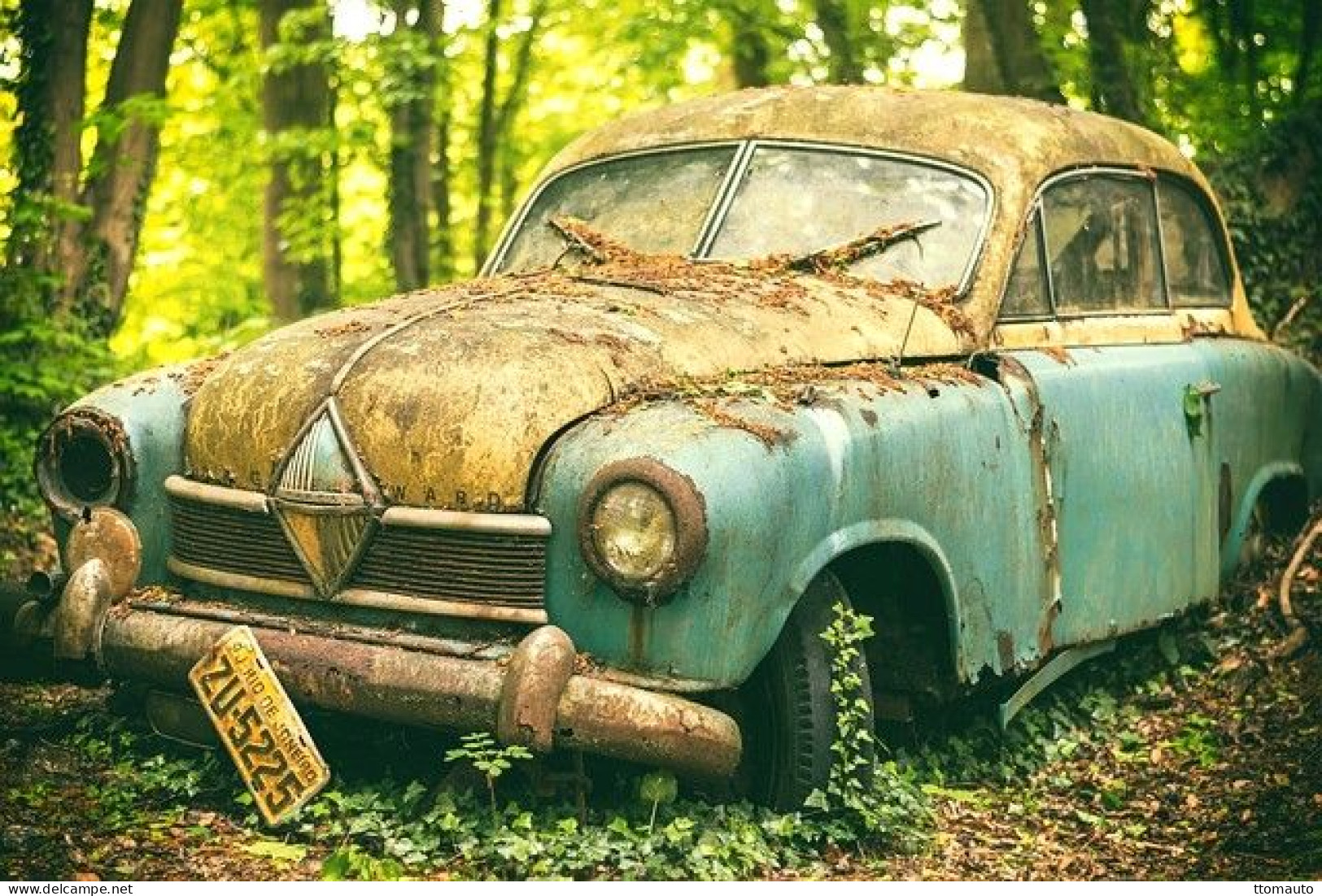 Borgward Isabella -  German Car In Need Of Restoration - 15x10cms PHOTO - Voitures De Tourisme
