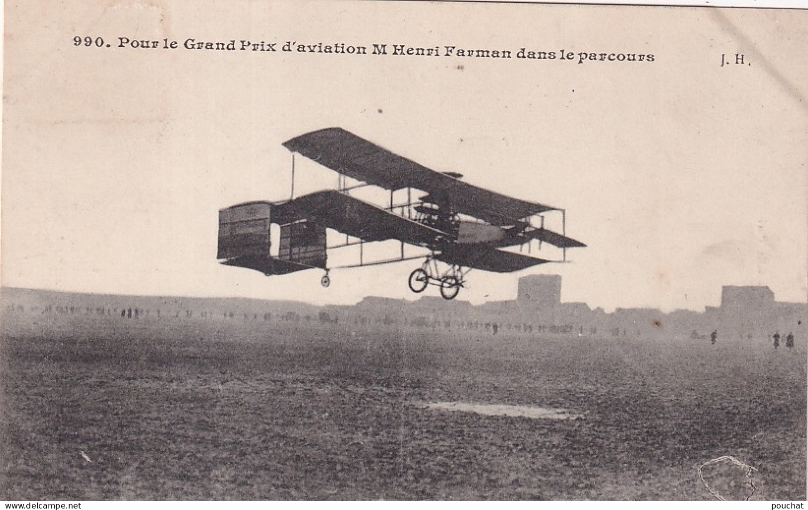 XXX Nw- POUR LE GRAND D'AVIATION M. HENRI FARMAN DANS LE PARCOURS - Flieger