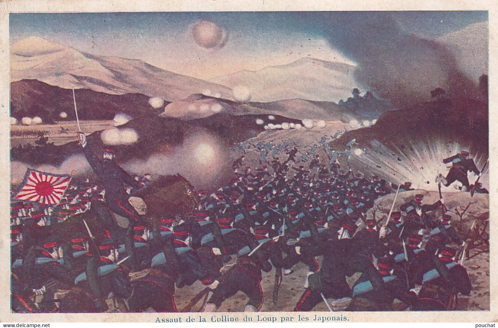 XXX Nw- GUERRE RUSSO JAPONAISE - ASSAUT DE LA COLLINE DU LOUP PAR LES JAPONAIS - ILLUSTRATEUR - Andere Kriege