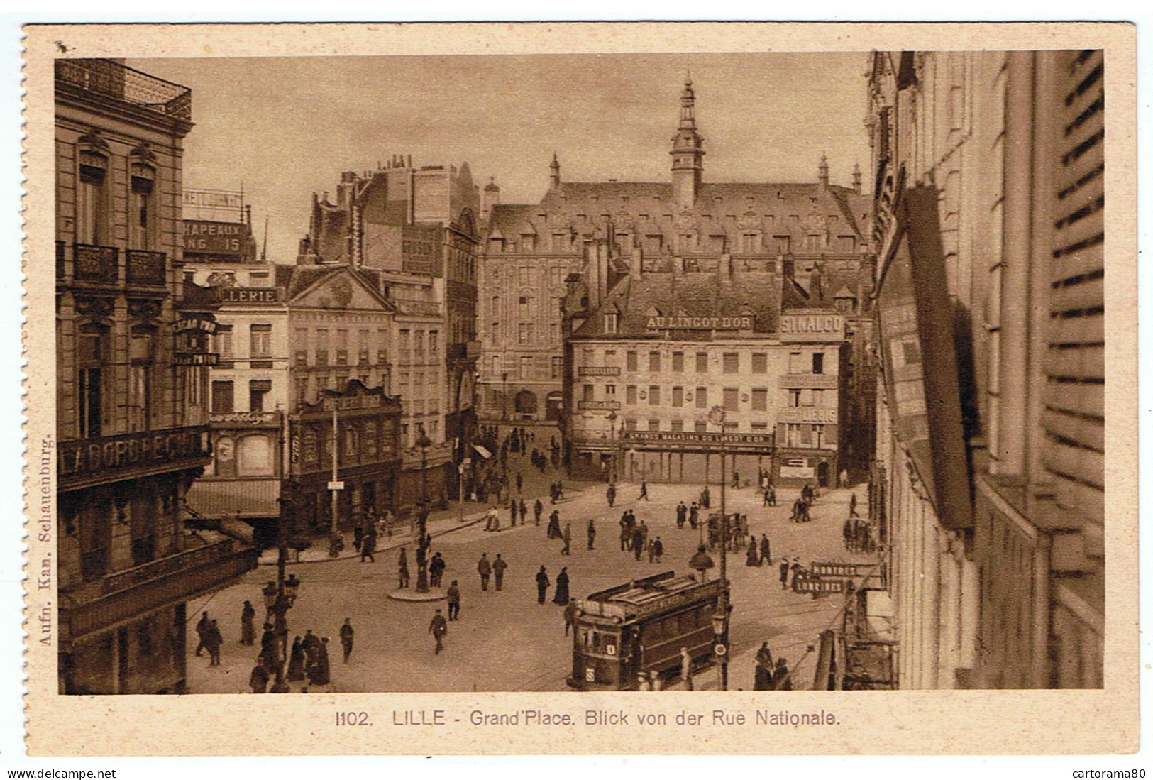 Lille / Grand Place, Rue Nationale / Ed. Knackstedl - Lille