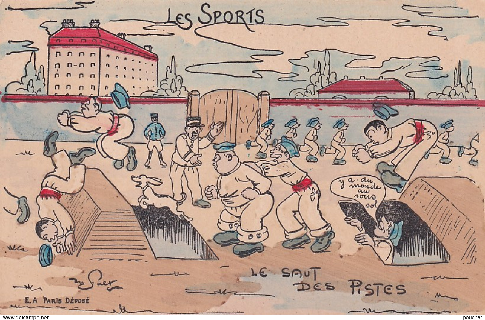 XXX Nw- LES SPORTS - LE SAUT DES PISTES - ILLUSTRATEUR  - Umoristiche