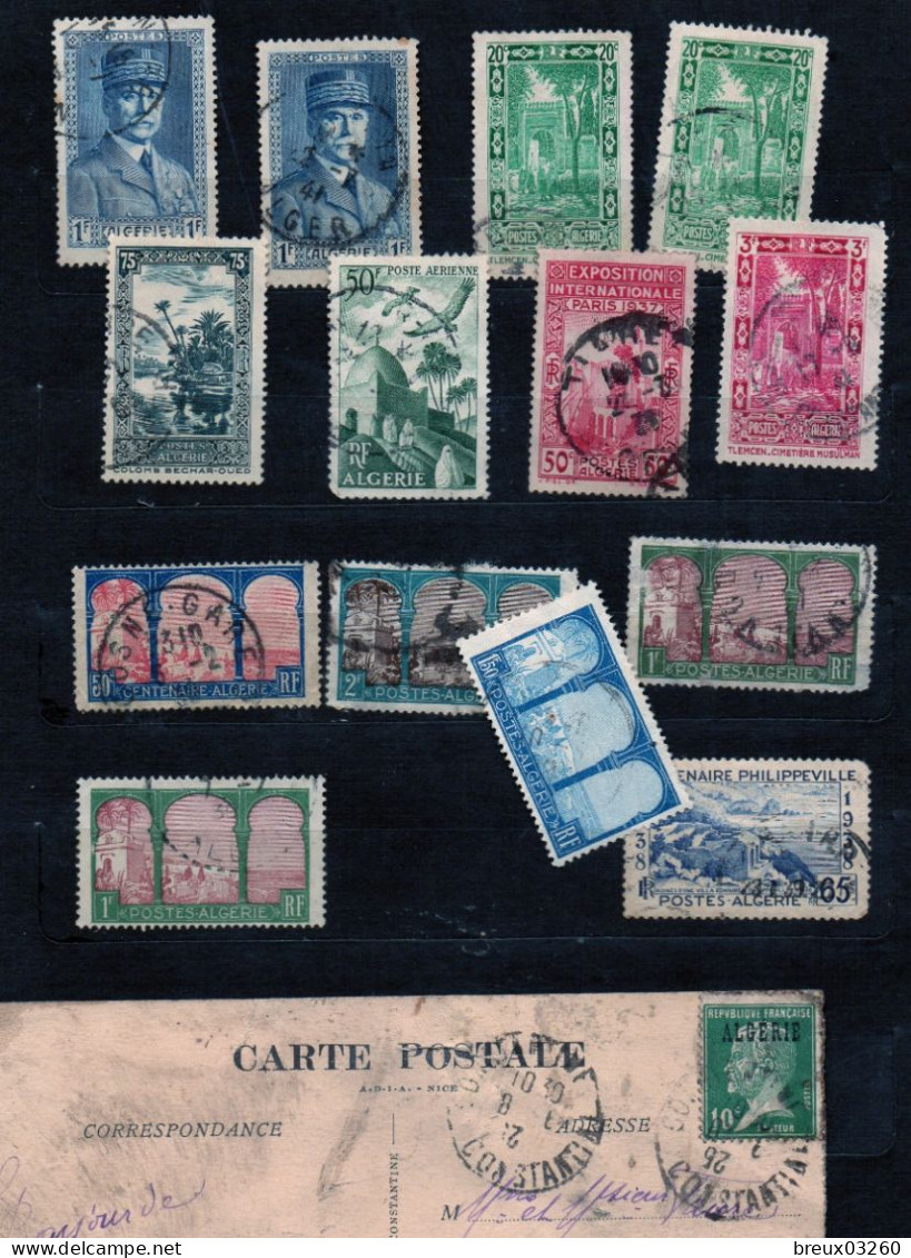 Petit Lot - Timbres  - ALGERIE -  ( O )- - Lots & Serien