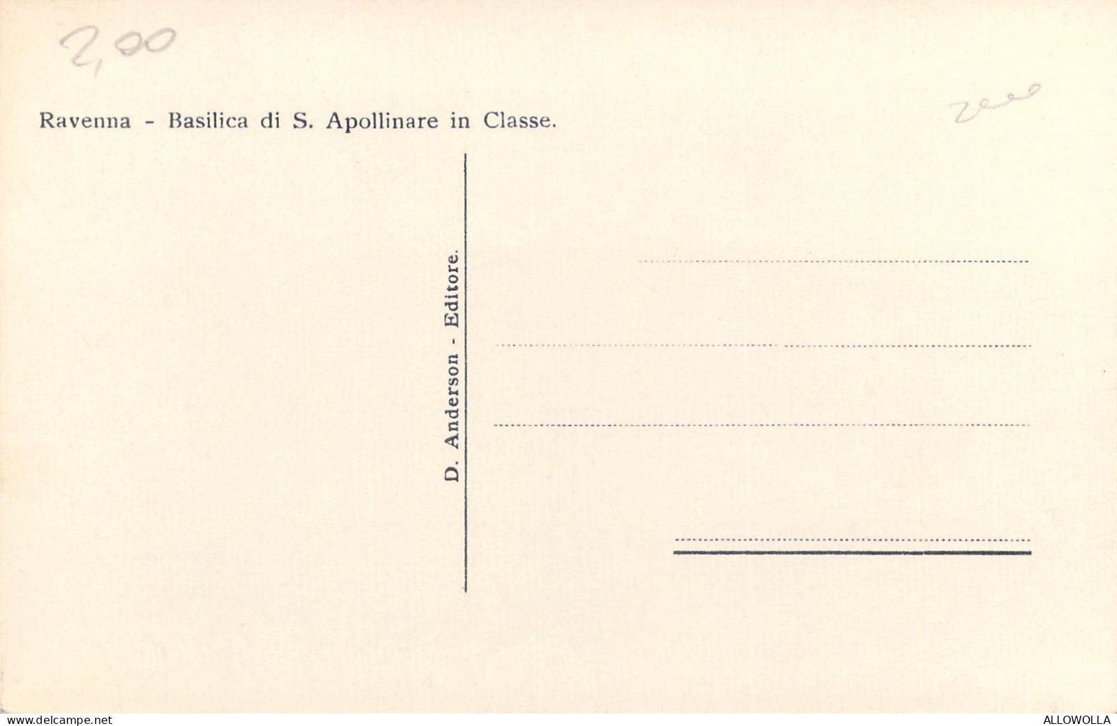 26789 " RAVENNA-BASILICA DI S. APOLLINARE IN CLASSE " -VERA FOTO-CART.NON SPED. - Ravenna