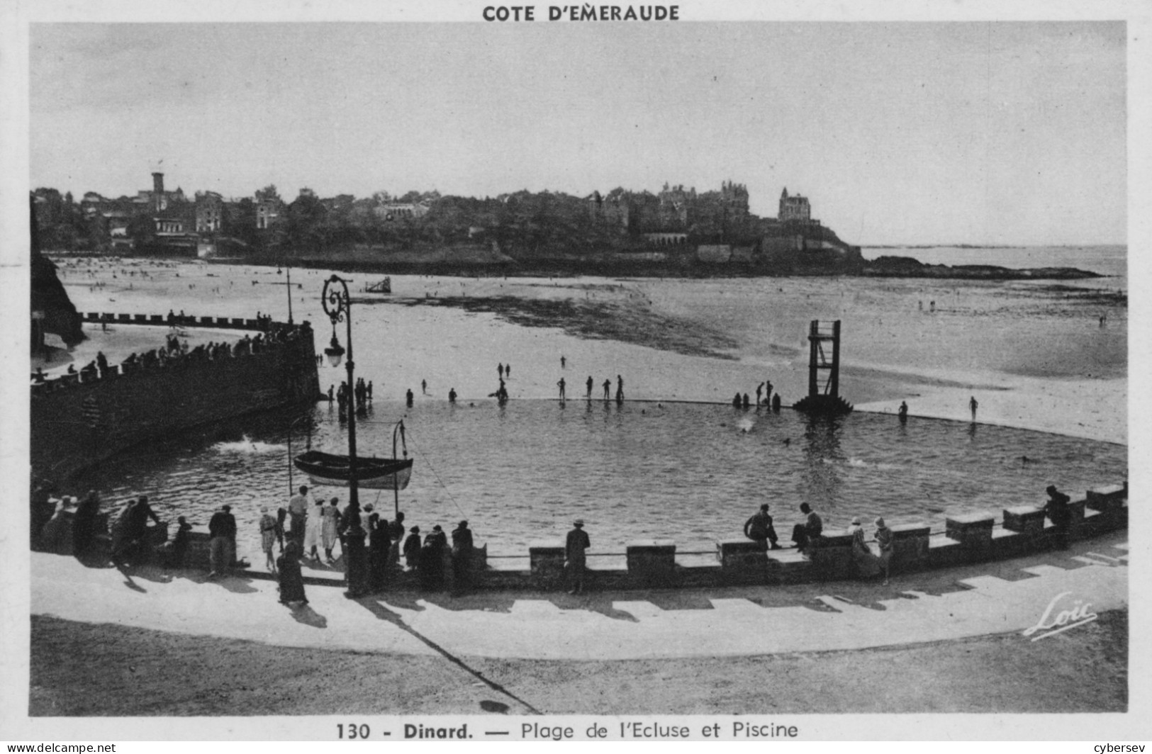 DINARD - La Plage De L'Ecluse Et La Piscine - Animé - Dinard