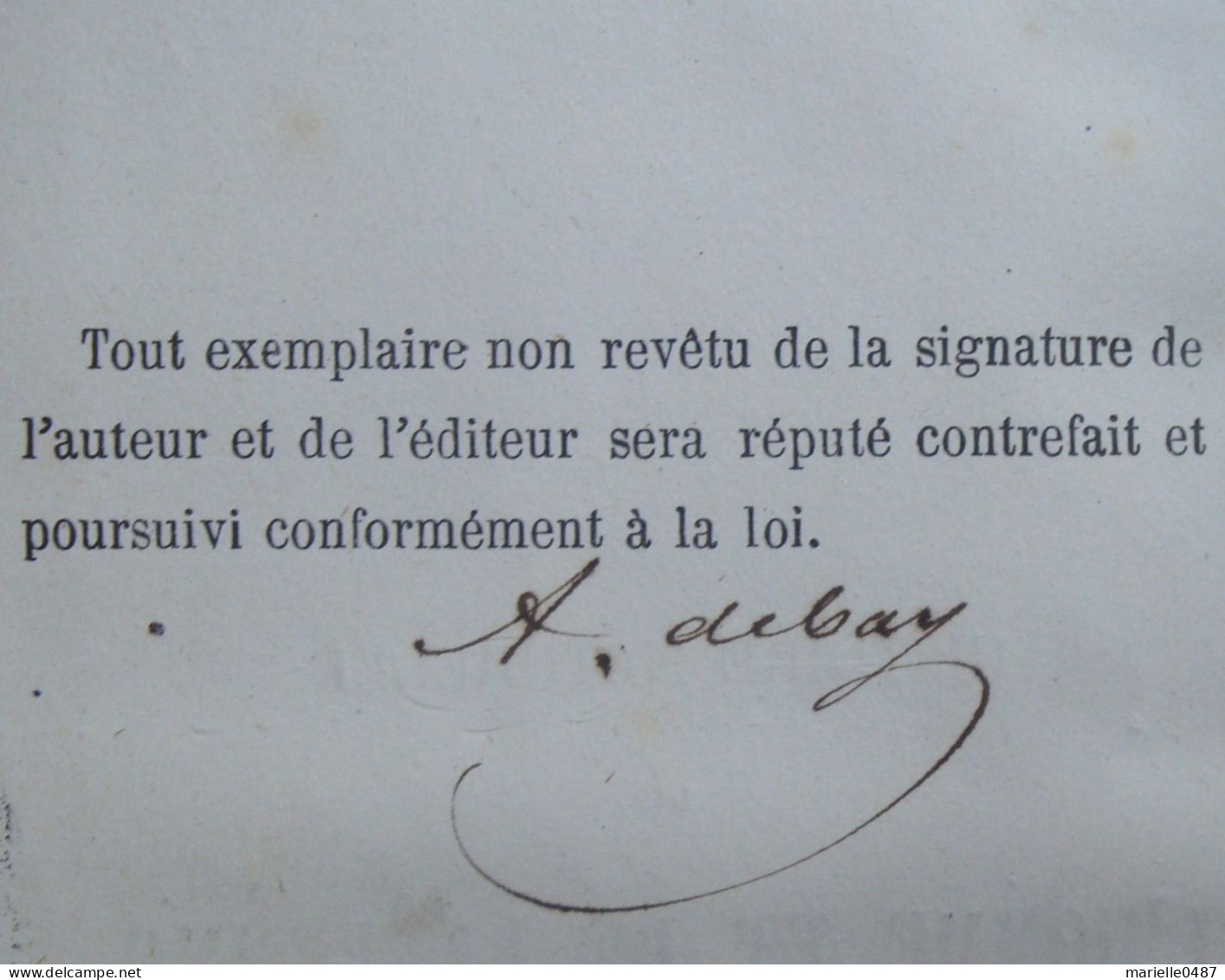 A. DEBAY - Histoire naturelle de l'Homme et de la Femme (...) Race humaine primitive, 1875 Signé par l'auteur