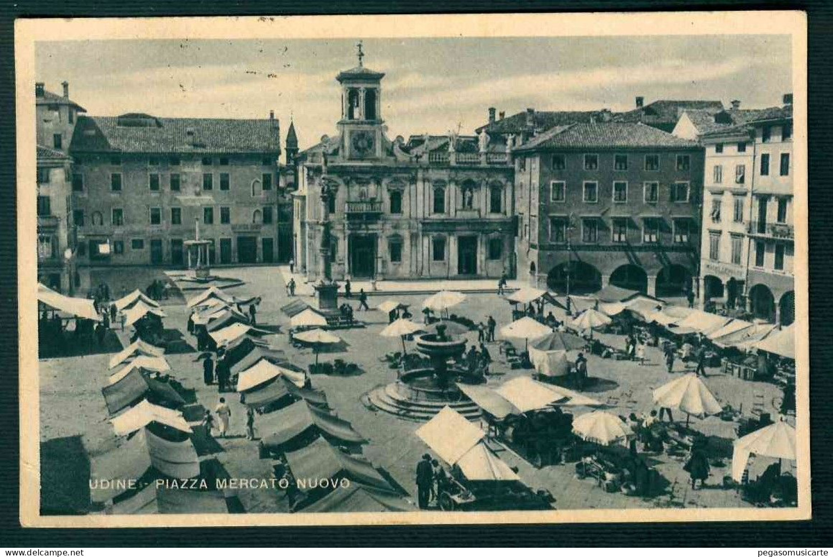BF147 UDINE PIAZZA MERCATO NUOVO - ANIMATA - 1937 - Udine