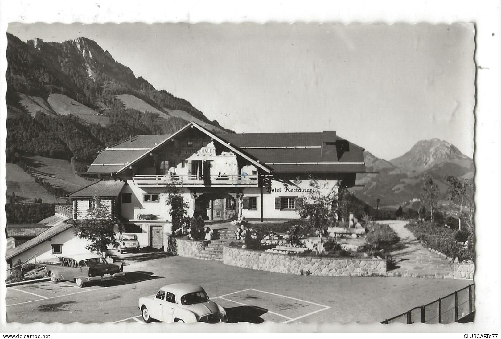 Crésuz (Suisse, Fribourg) : L'Hôtel Restaurant "Le Vieux Châlet" En 1950 PF. - Crésuz
