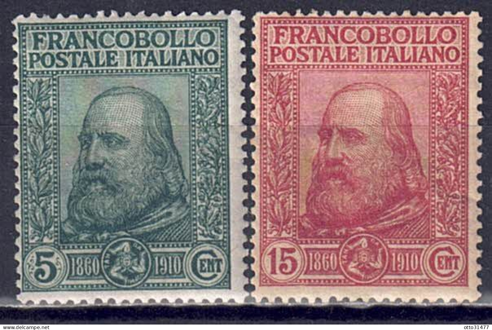 Italien 1910 - Befreiung Siziliens, Nr. 95 - 96, Gefalzt * / MLH - Neufs