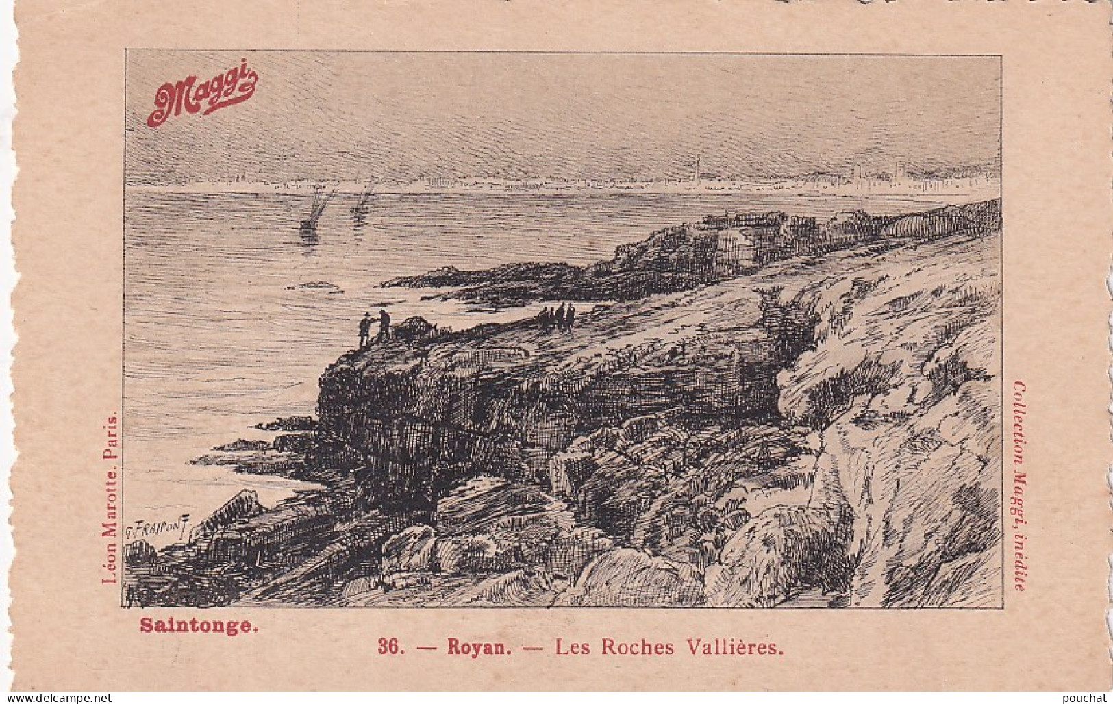 XXX Nw-(17) ROYAN - LES ROCHES VALLIERES - ILLUSTRATEUR FRAIPONT - CARTE PUBLICITAIRE MAGGI - Publicidad