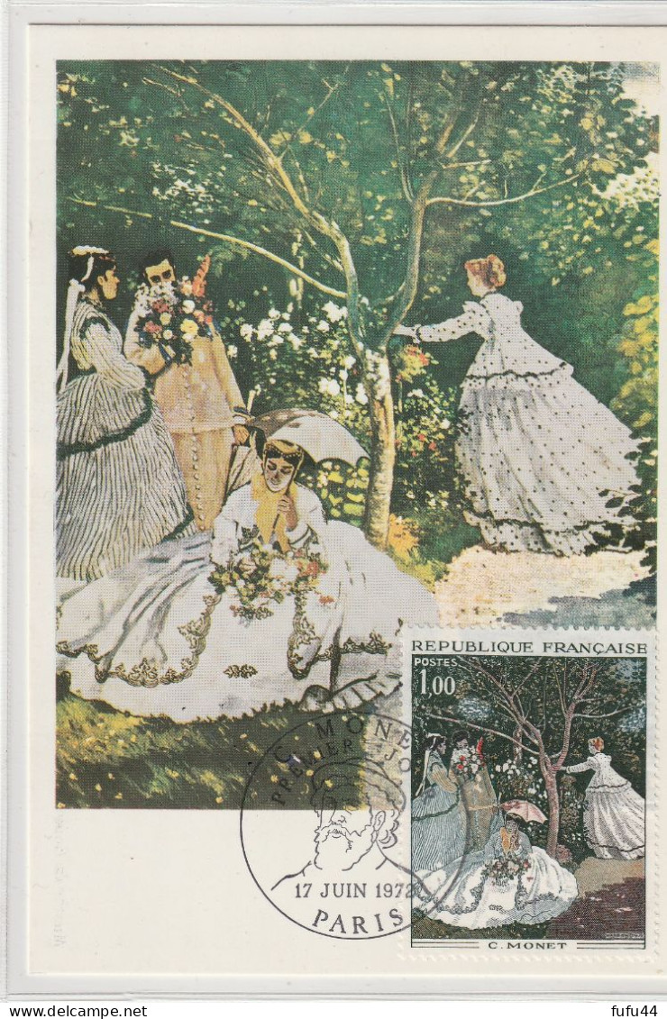 Cte Maxi Fr.   "Femmes Au Jardin" De C.Monet 17/06/72. - 1970-1979