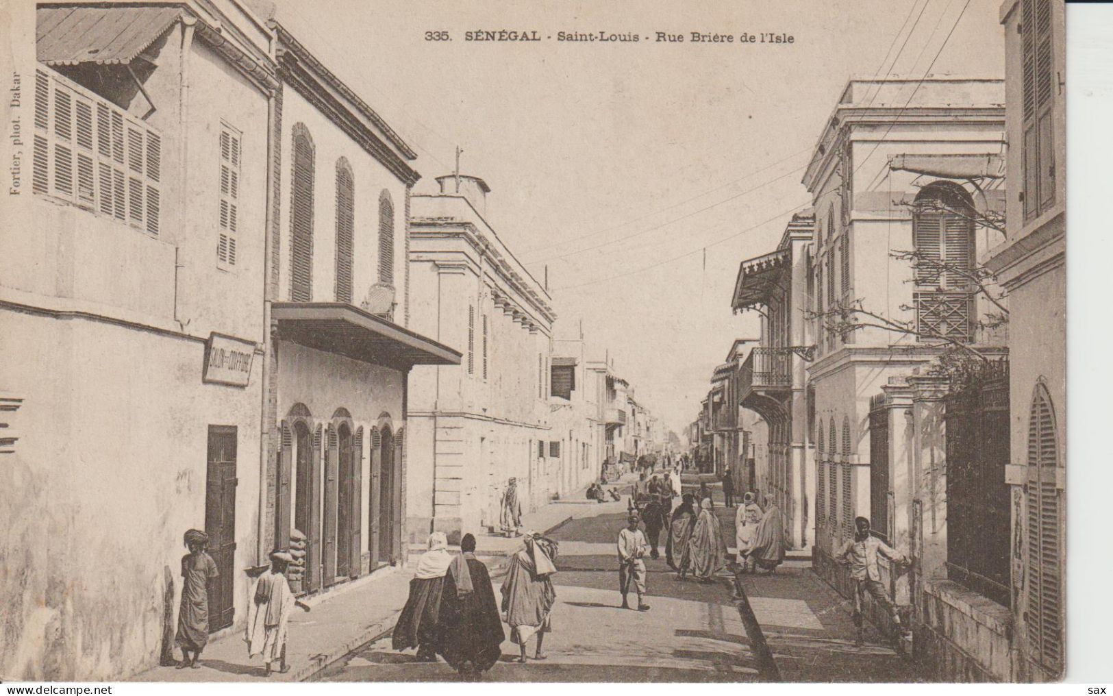 2418-215 Av 1905 N°335  St Louis Rue Briére De L'isle Fortier Photo Dakar  Retrait 18-05 - Senegal