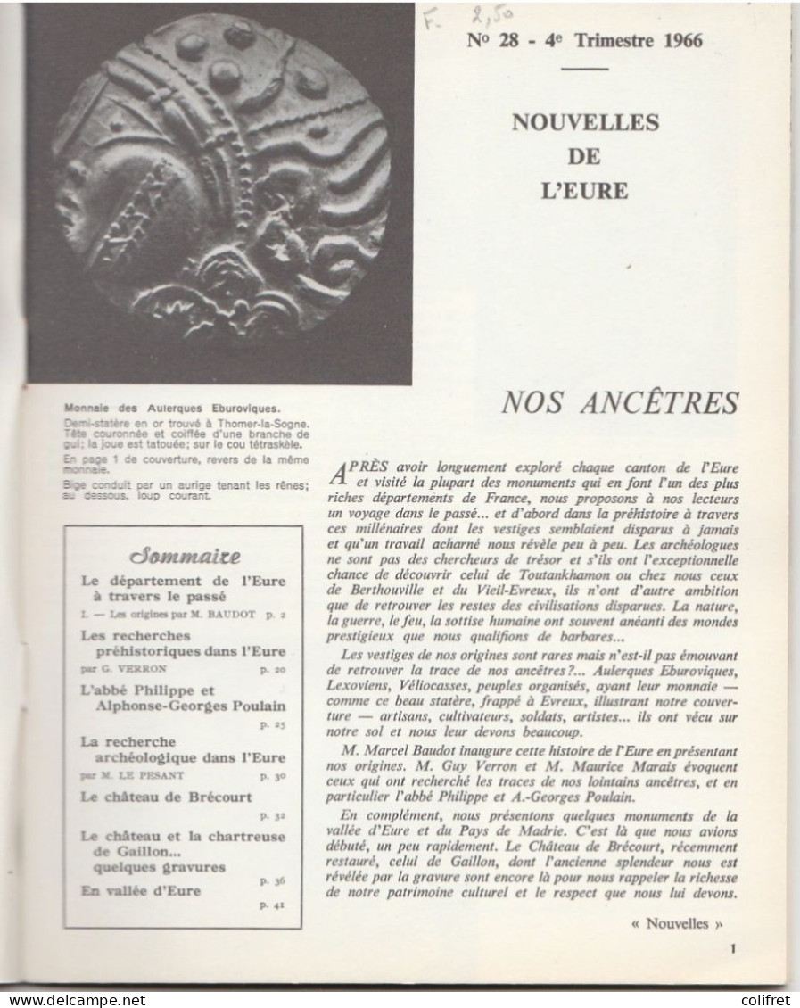 Nouvelles De L'Eure  -  N°28 - Les Origines - Normandie