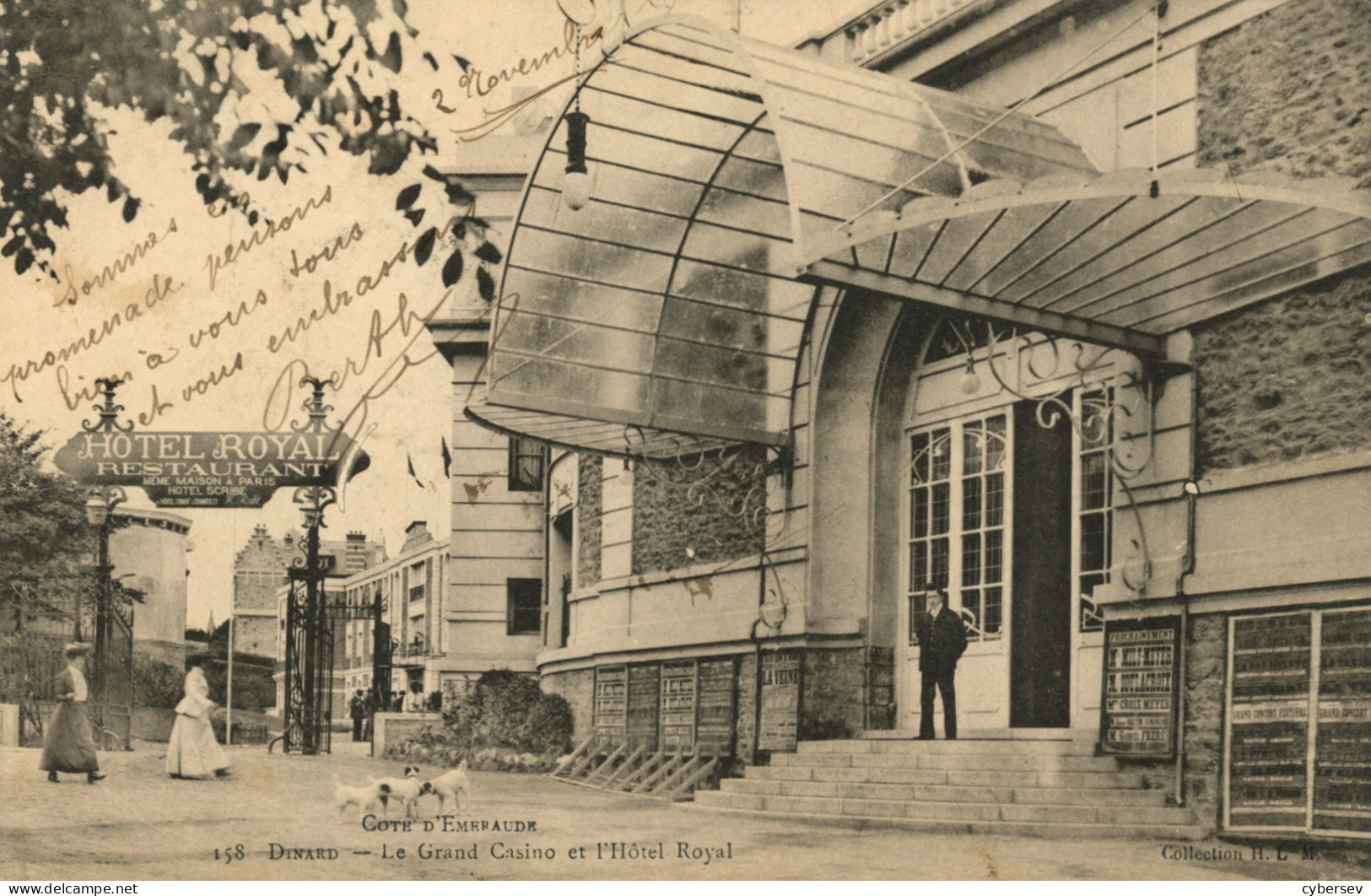 DINARD - Le Grand Casino Et L'Hôtel Royal - Animé - Dinard