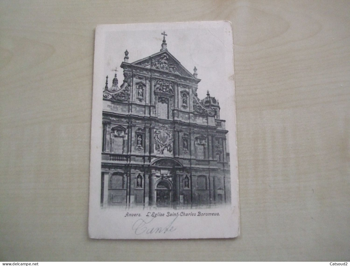 Carte Postale Ancienne 1903 ANVERS L'église St Charles Boromeus - Antwerpen