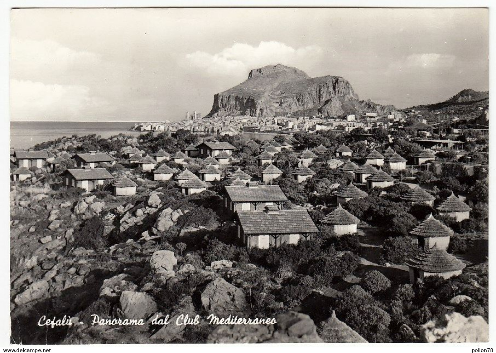 CEFALU' - PANORAMA DAL CLUB MEDITERRANEO - PALERMO - 1961 - Palermo